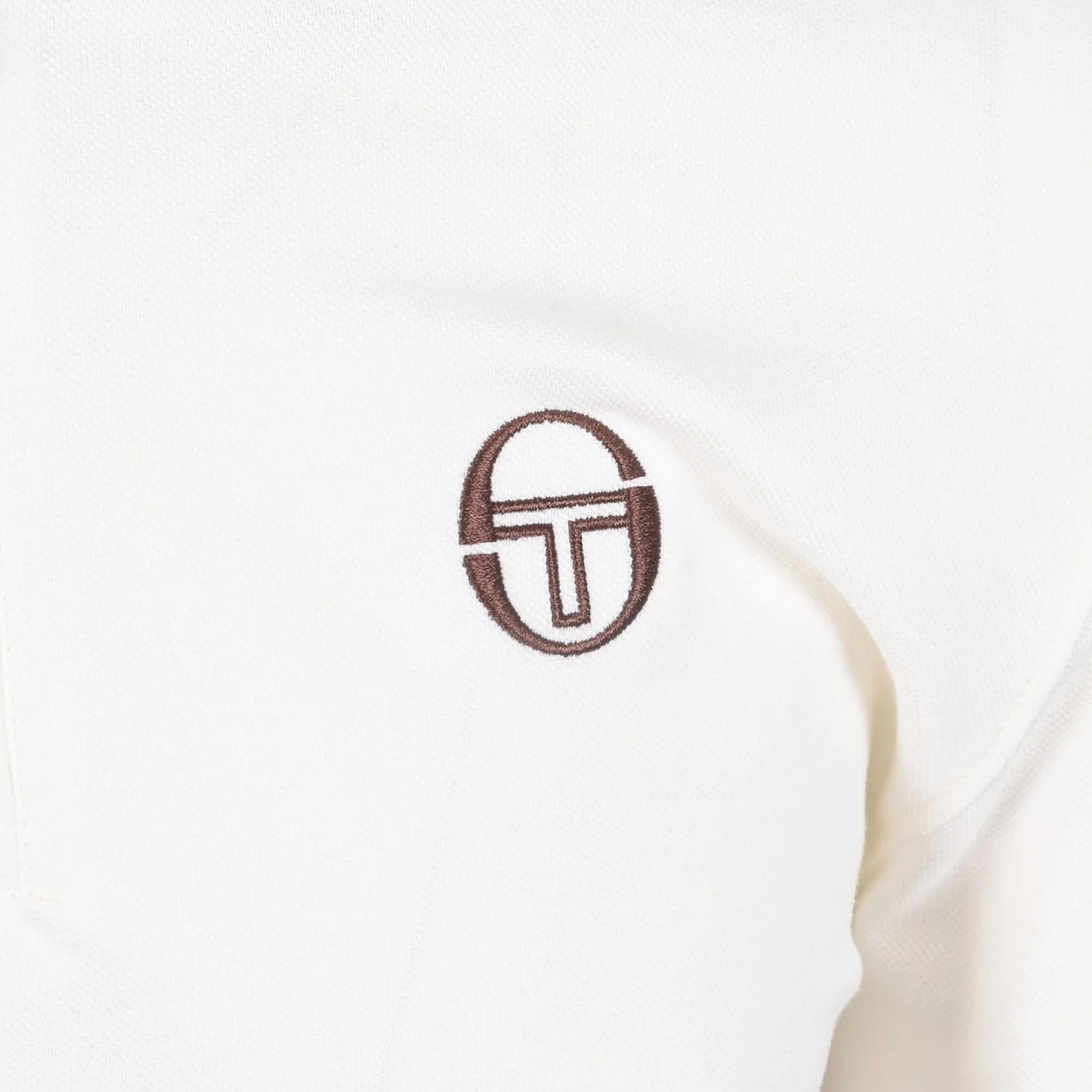 Sergio Tacchini Nanto Zip Neck Polo Shirt - Gardenia
