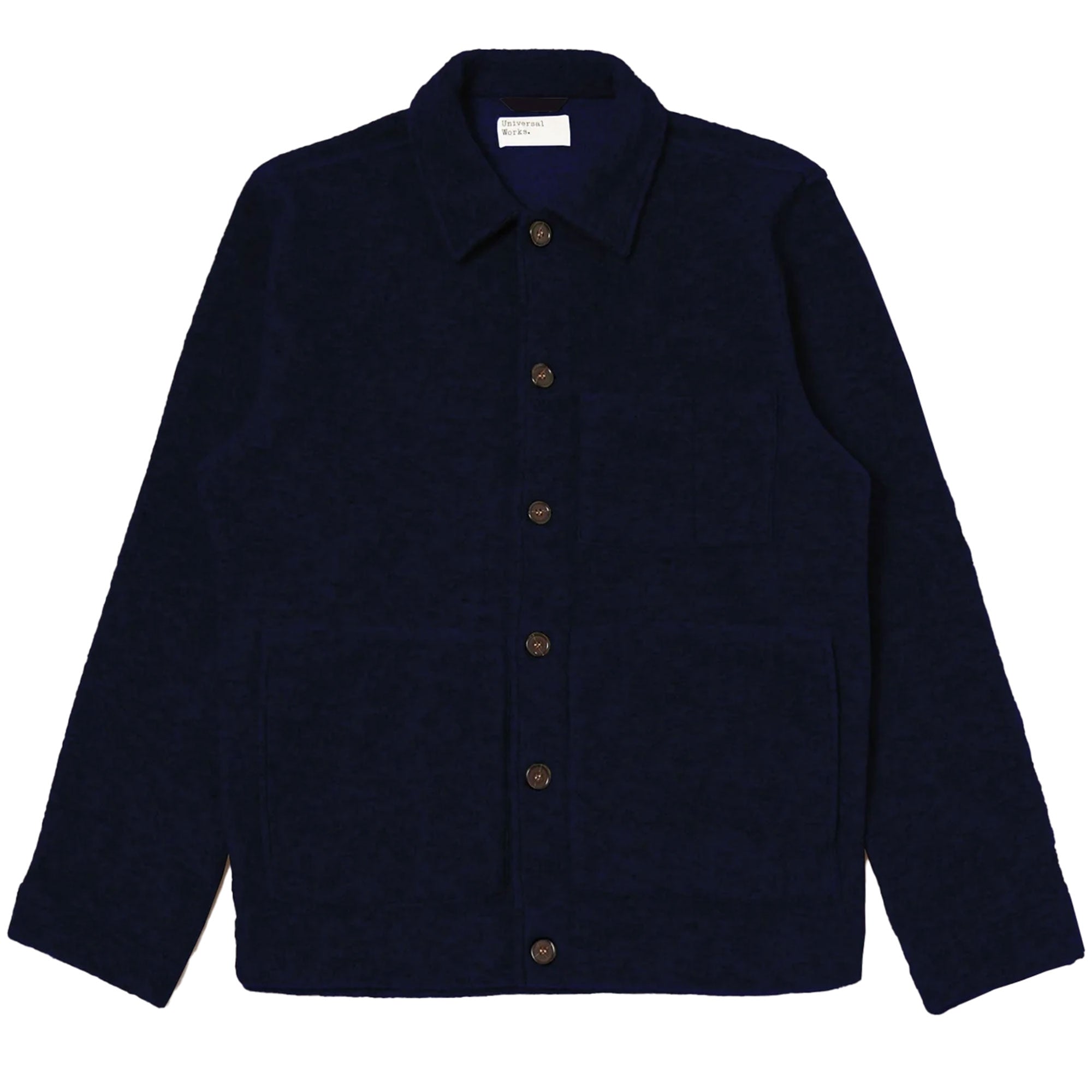 Wool Fleece Uniform Jacket - Navy