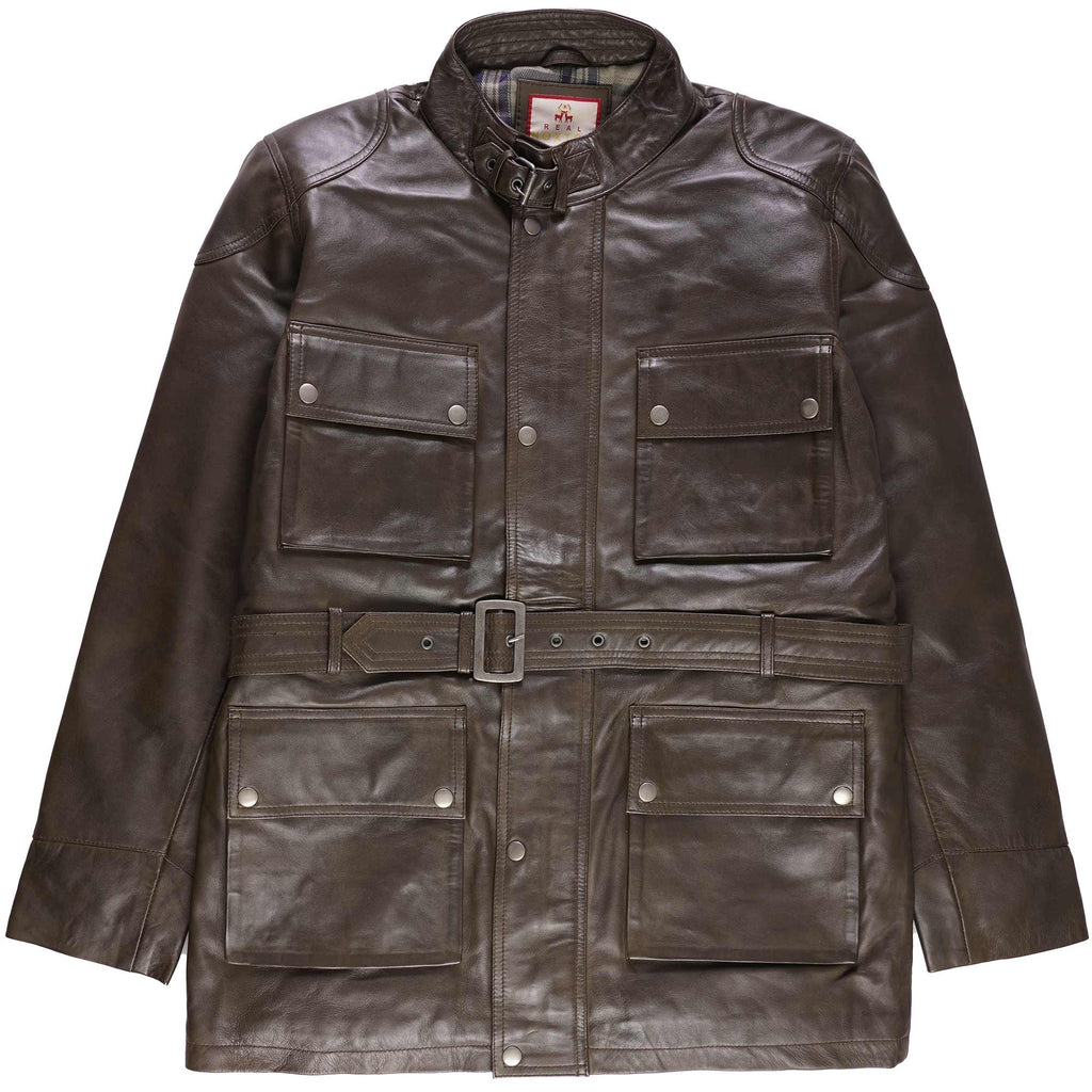 Hunter Leather Jacket - Brown