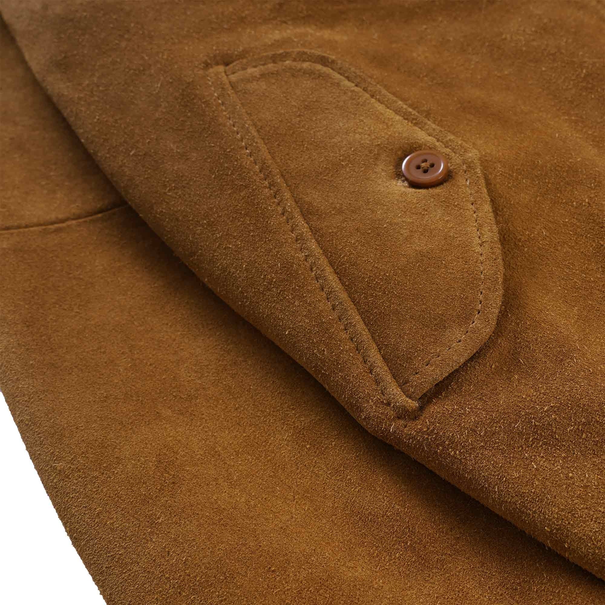 Suede Harrington Jacket - Tan