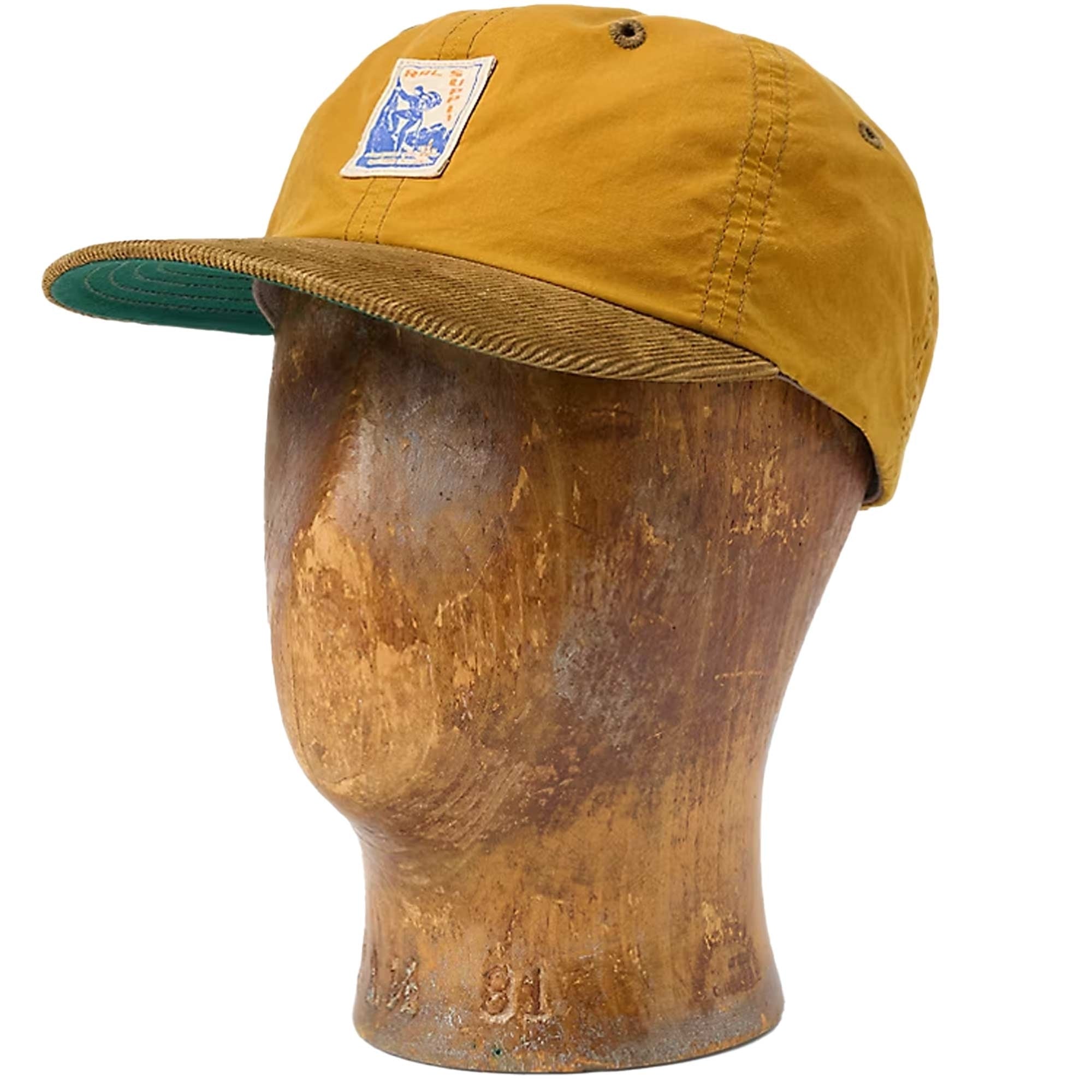 Corduroy-Bill Oilcloth Ball Cap - Mustard