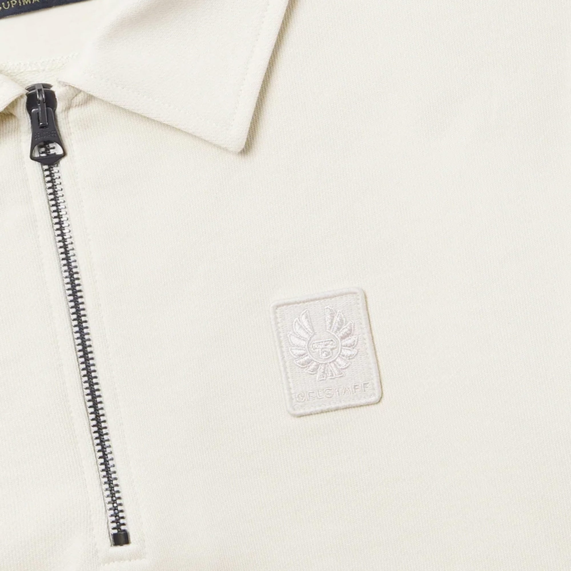 Belstaff Curator Collared Sweatshirt - Silver Birch