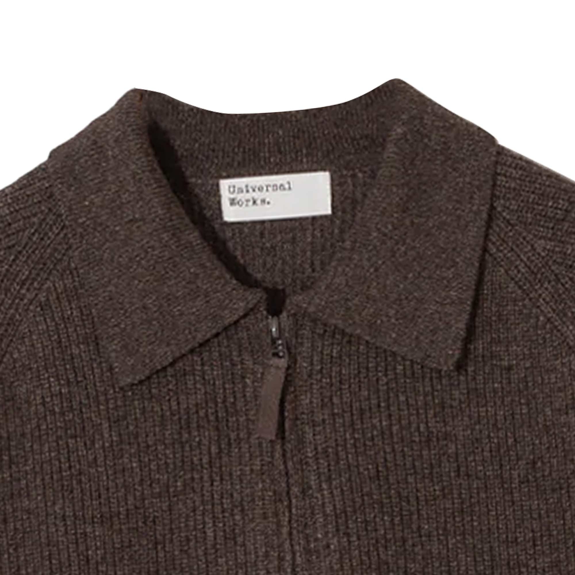 Universal Works Zip Cardigan - Brown