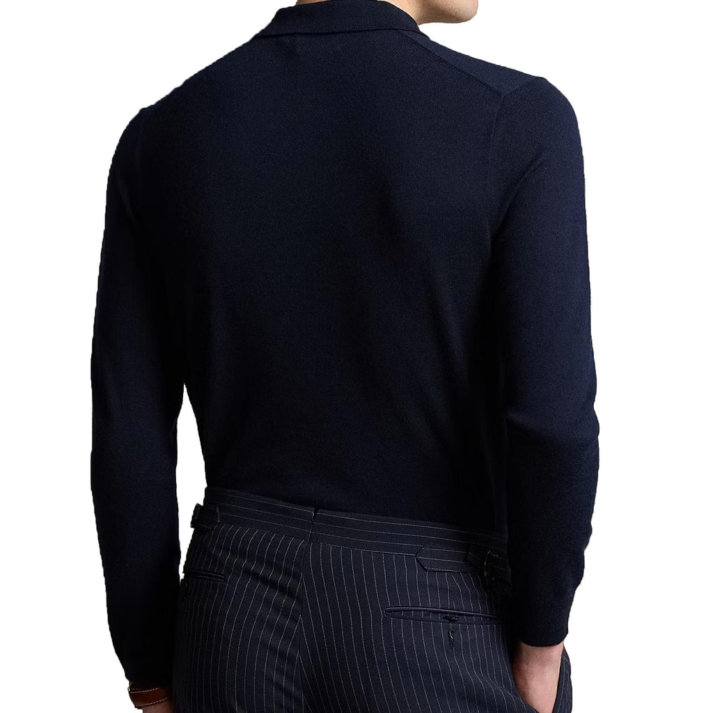 Polo Ralph Lauren Wool Polo-Collar Jumper - Navy
