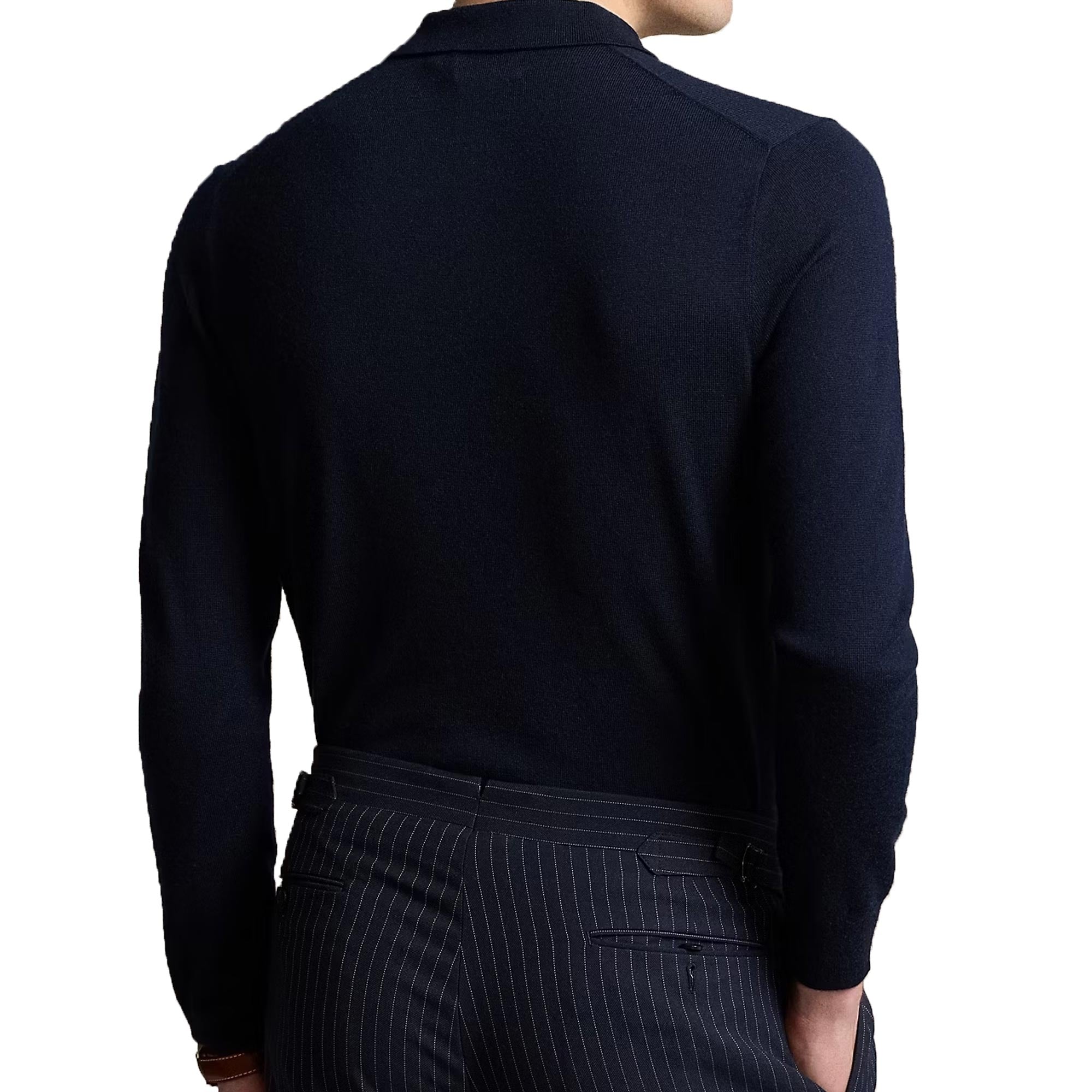 Polo Ralph Lauren Wool Polo-Collar Jumper - Navy