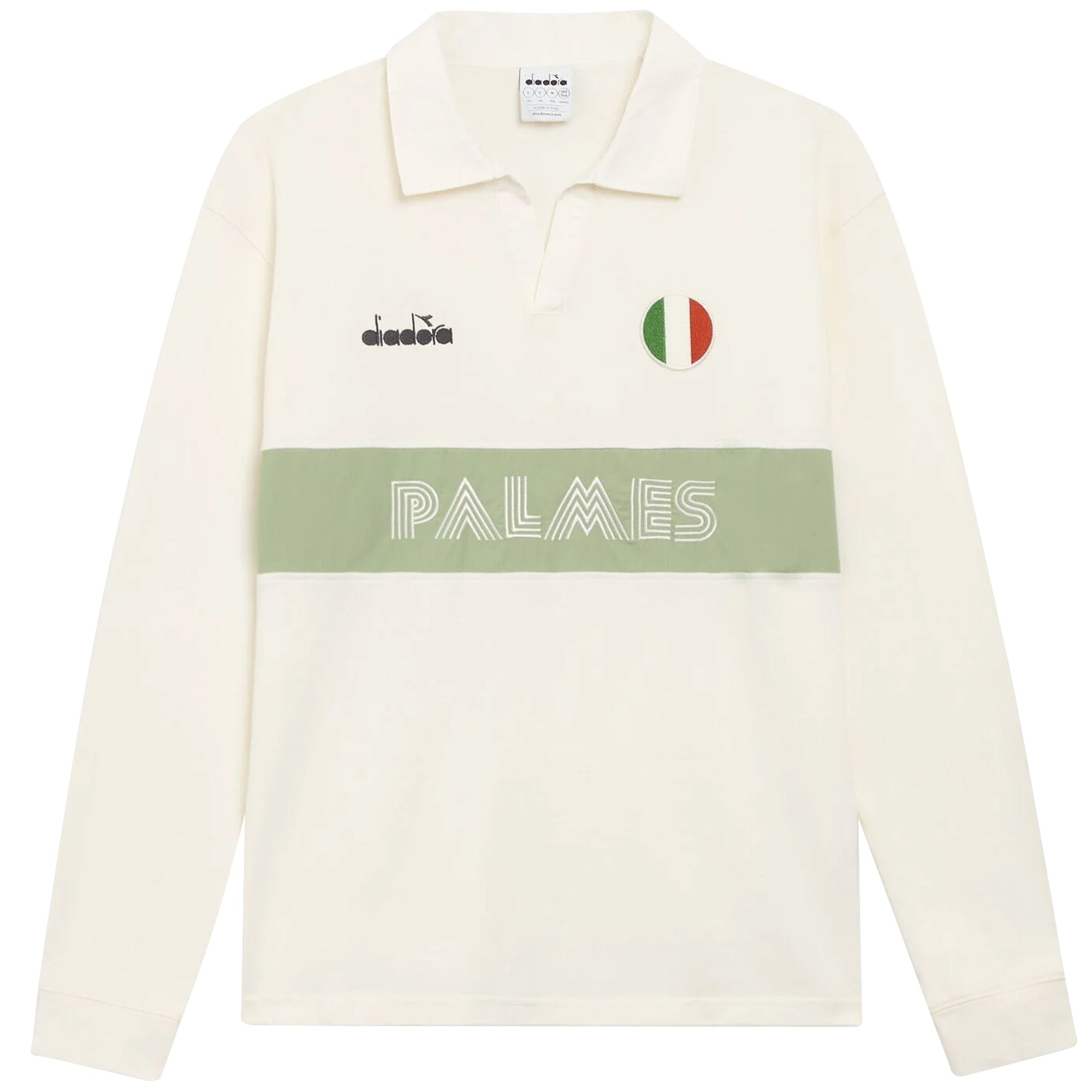 x Palmes Polo Long Sleeve Legacy - Snow White