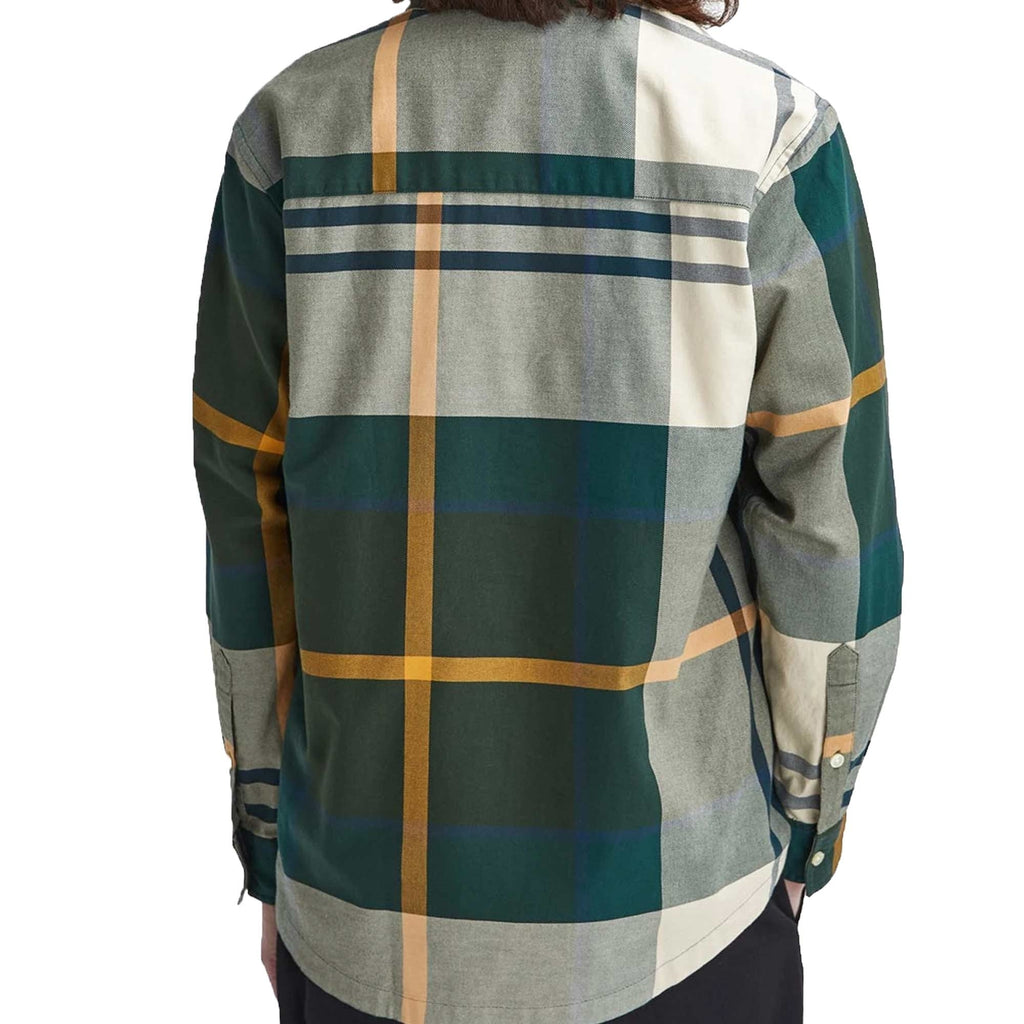 Renford Oversized Long-Sleeved Tartan Shirt - Ancient