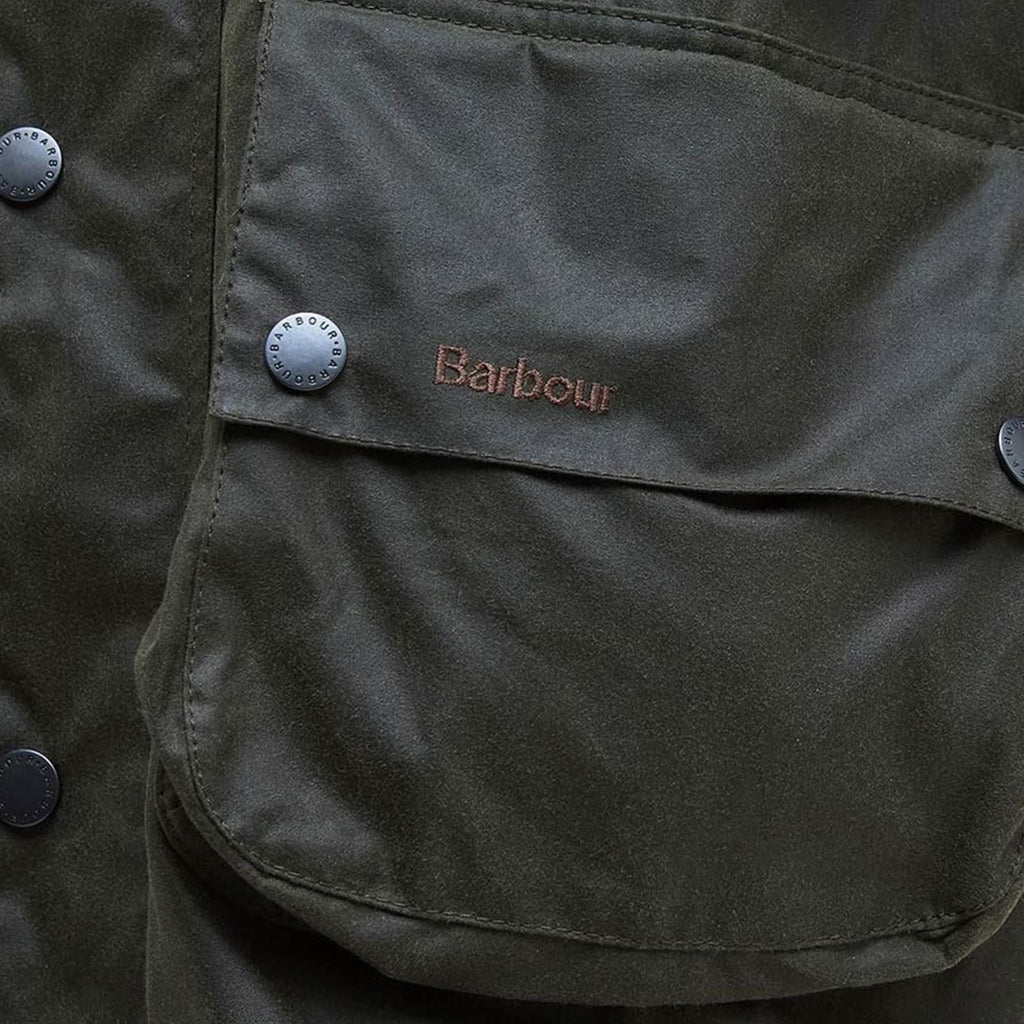 Barbour Modified Solway Waxed Jacket - Olive