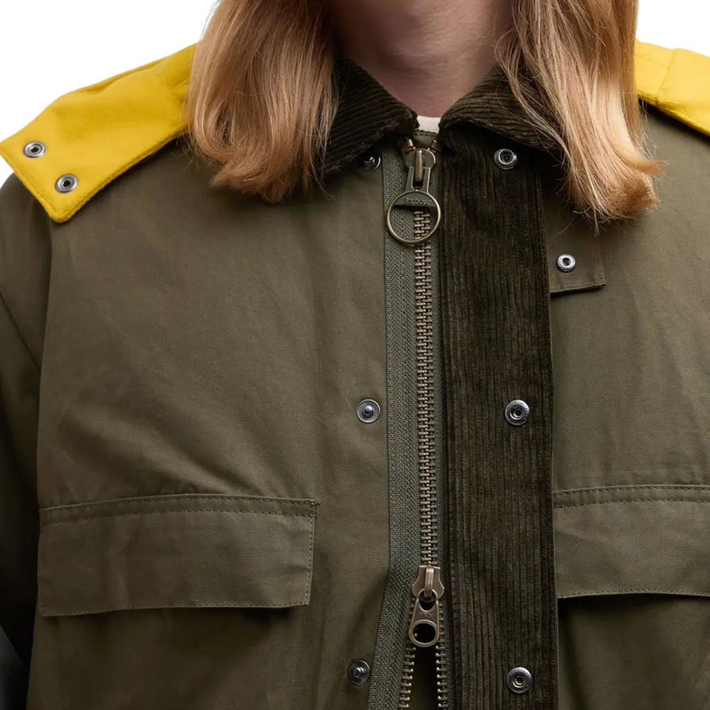 Barbour x Kaptain Sunshine Oversized Bedale Casual Field Coat - Khaki