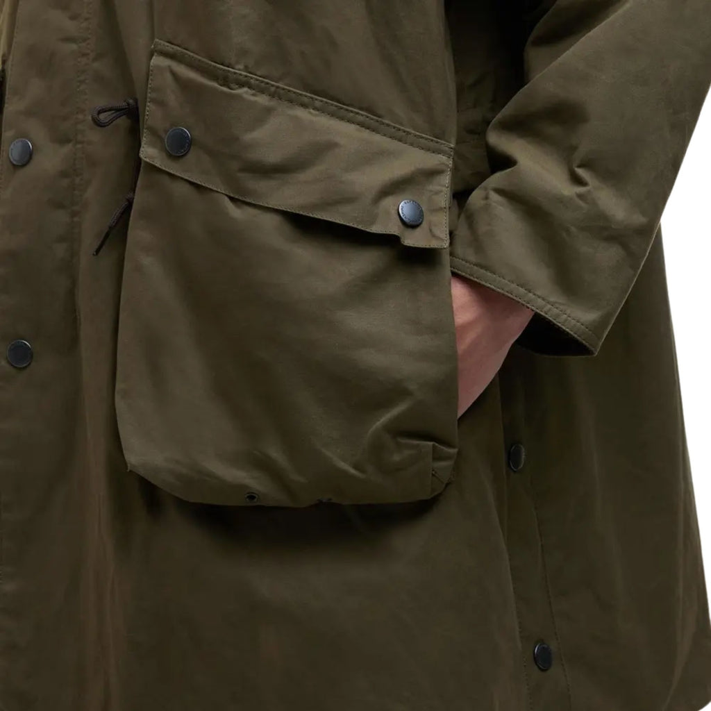 Barbour x Kaptain Sunshine Oversized Bedale Casual Field Coat - Khaki