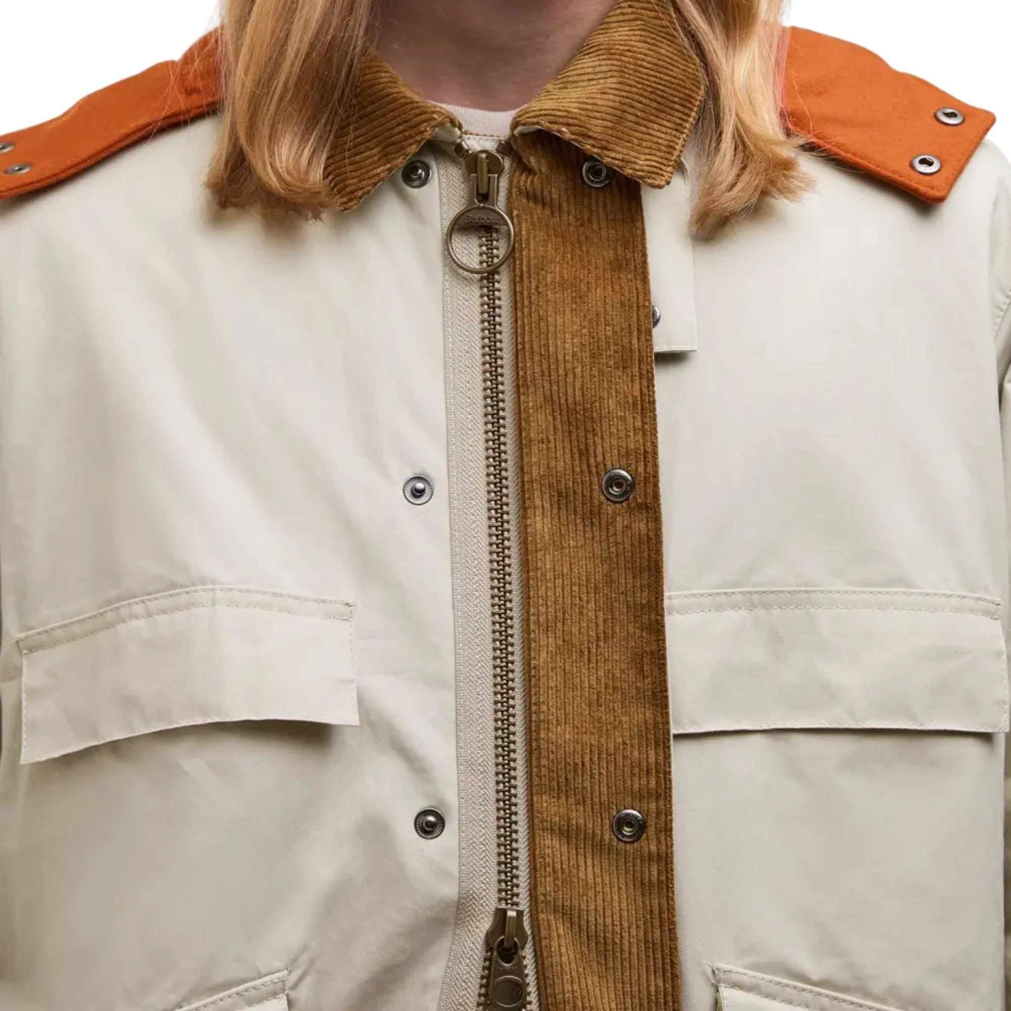 Barbour x Kaptain Sunshine Oversized Bedale Casual Field Coat - Clay