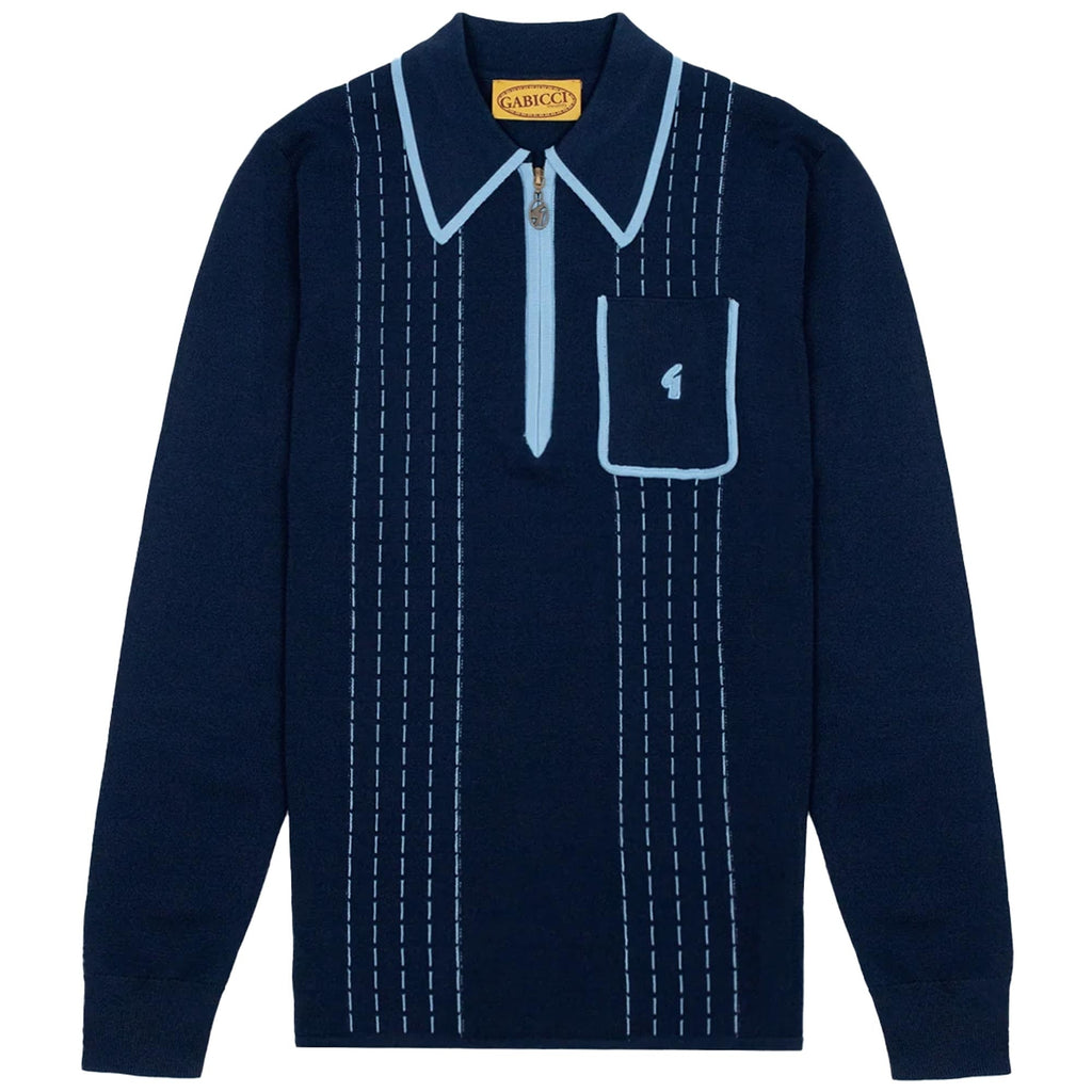 Gabicci Vintage Darron Polo Shirt - Navy