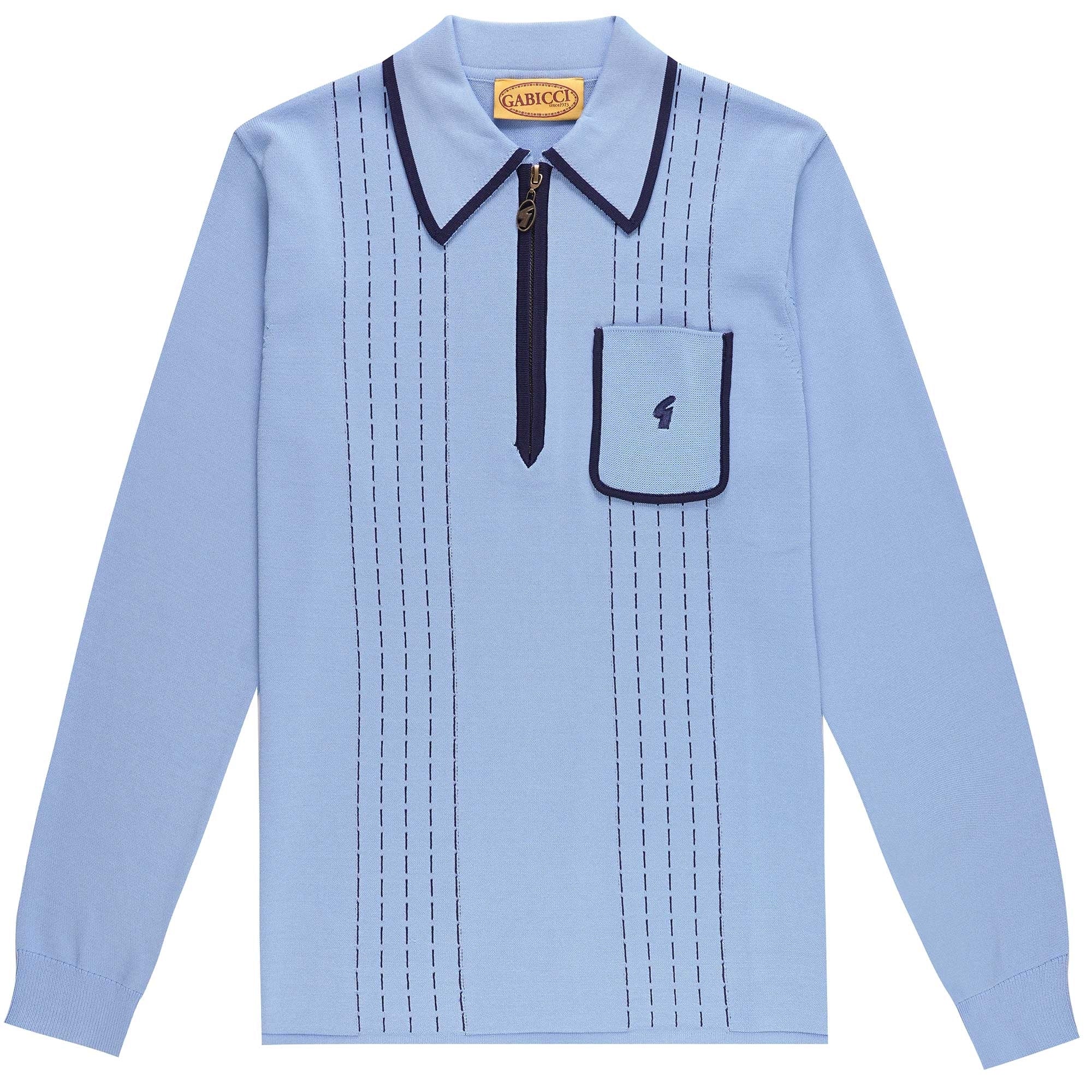 Gabicci Vintage Darron Polo Shirt - Iceberg