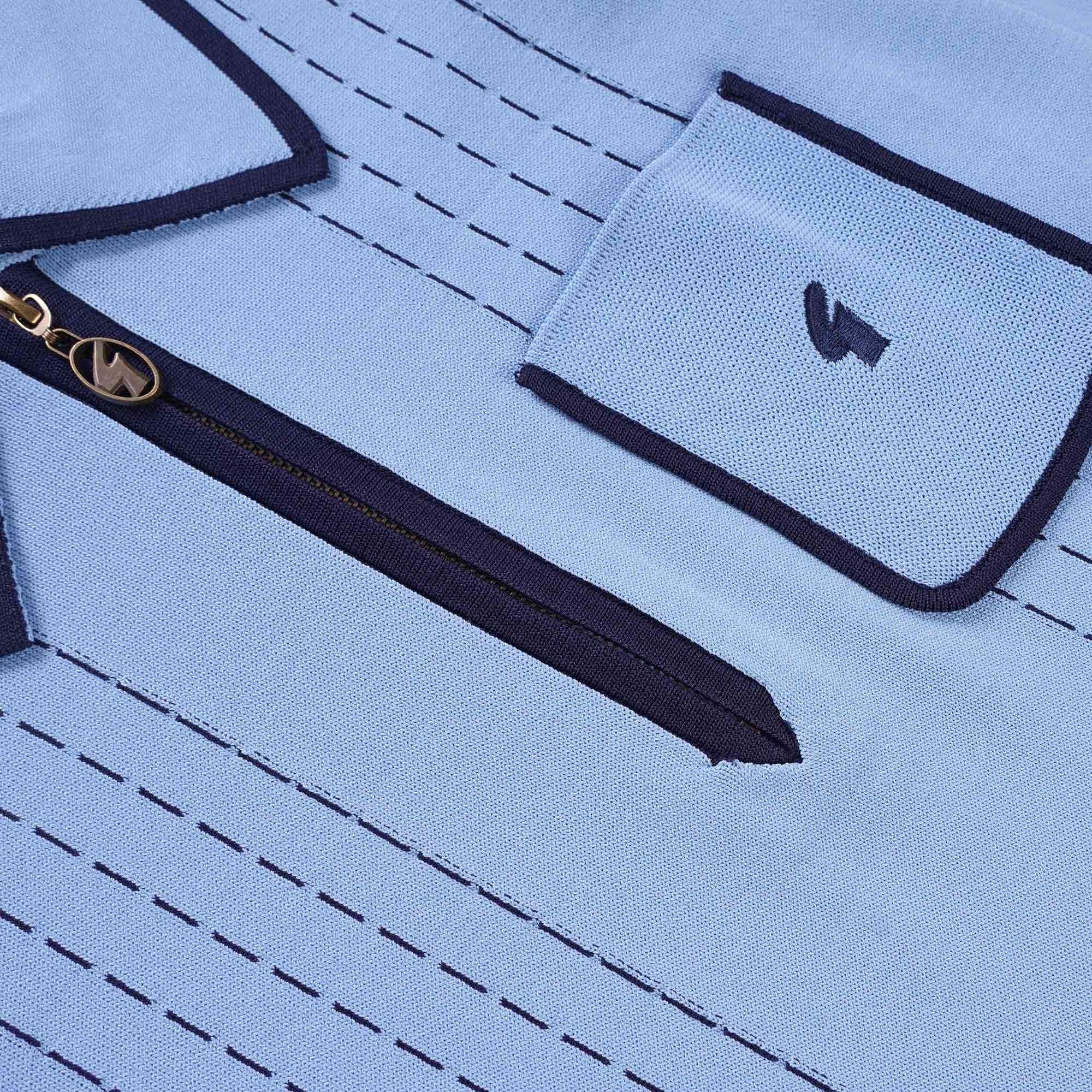 Gabicci Vintage Darron Polo Shirt - Iceberg