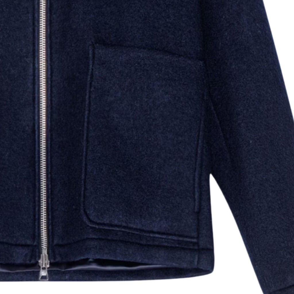 Gael Wool Jacket - Navy Blue