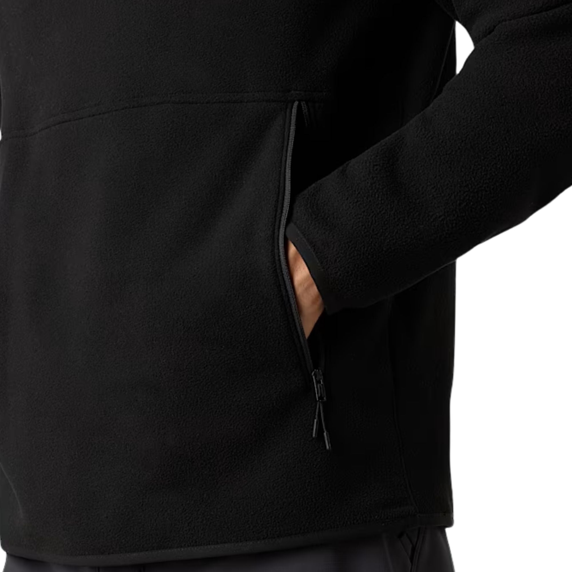 The North Face Glacier Hooded Pullover Fleece - Black