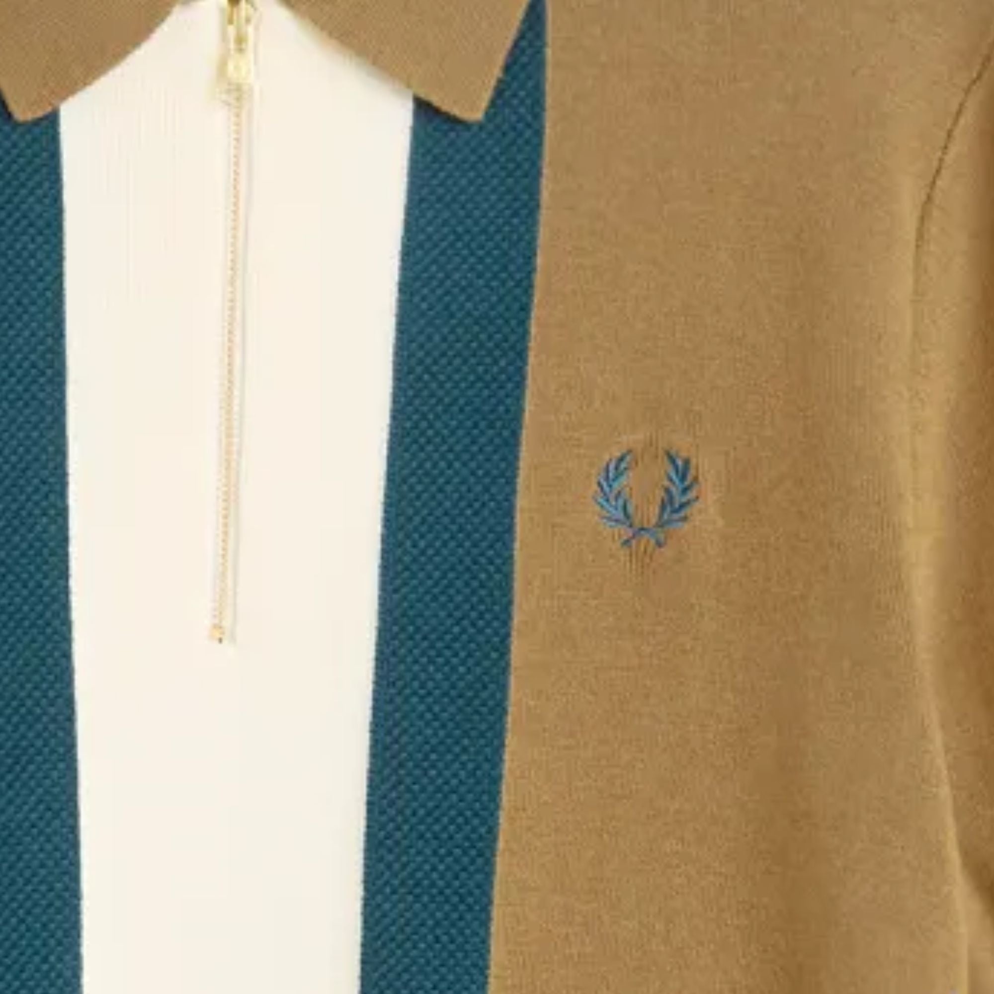 Fred Perry K1342 Textured Stripe Knitted Shirt - K1342-P96