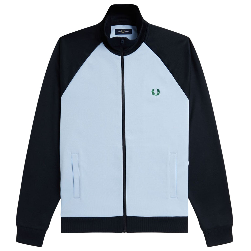 Fred Perry Contrast Sleeve Track Jacket - Blue