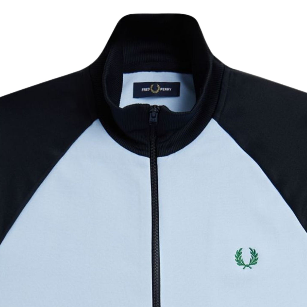 Fred Perry Contrast Sleeve Track Jacket - Blue