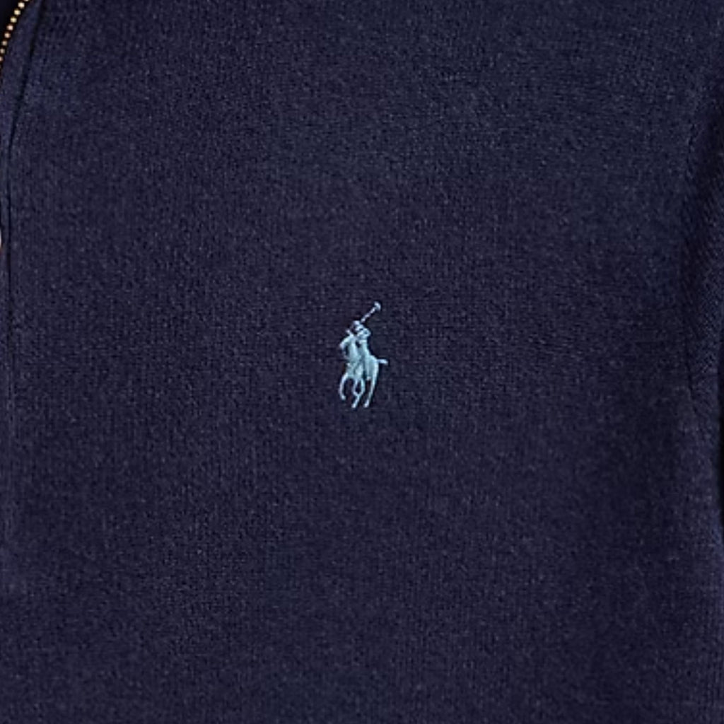 Polo Ralph Lauren Wool Quarter-Zip Jumper - Blue