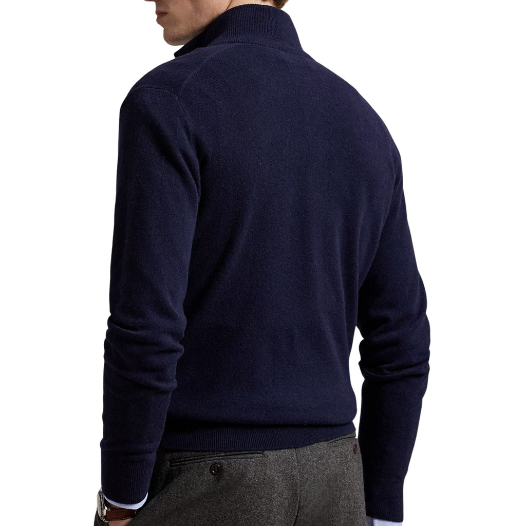 Polo Ralph Lauren Wool Quarter-Zip Jumper - Blue