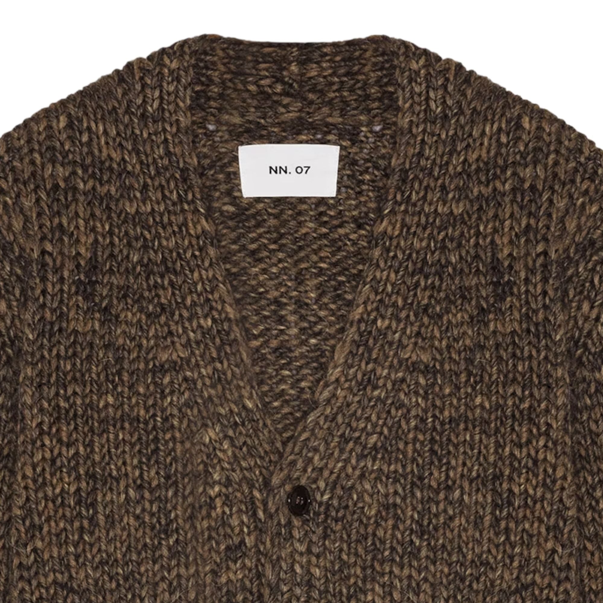 NN07 Osky Mouline Cardigan - Demitasse