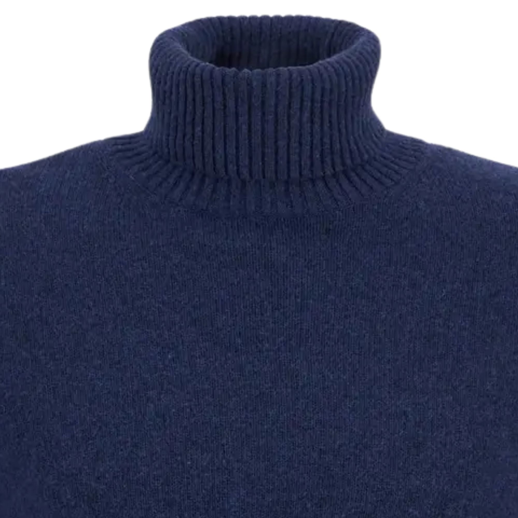Kelp Roll-Neck Jumper - Navy
