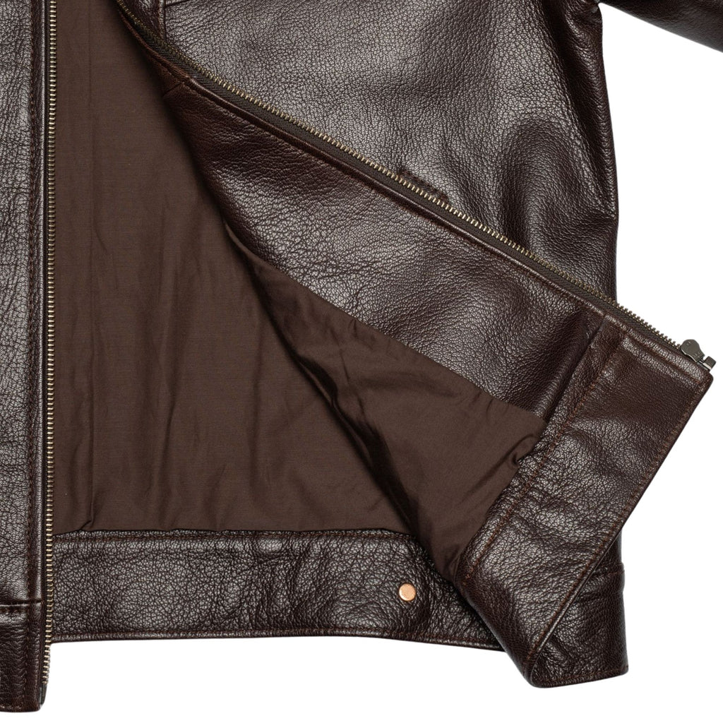 Joppe Western Leather Jacket - Brown