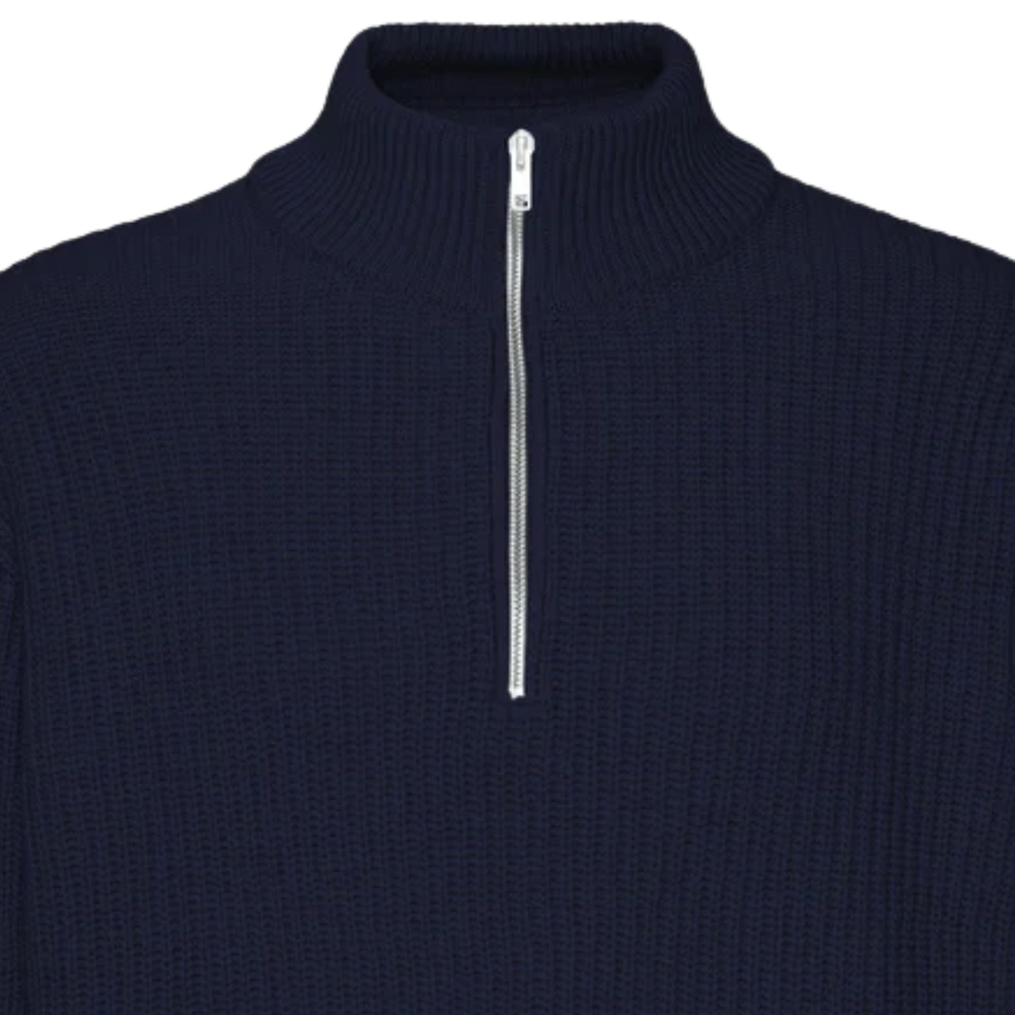 Merino Quarter Zip - Navy Blue