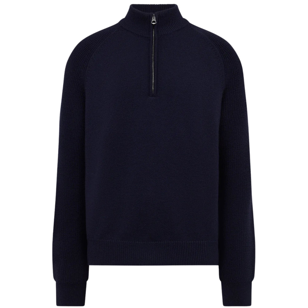 Belstaff Aspect Quarter Zip Jumper - Dark Ink