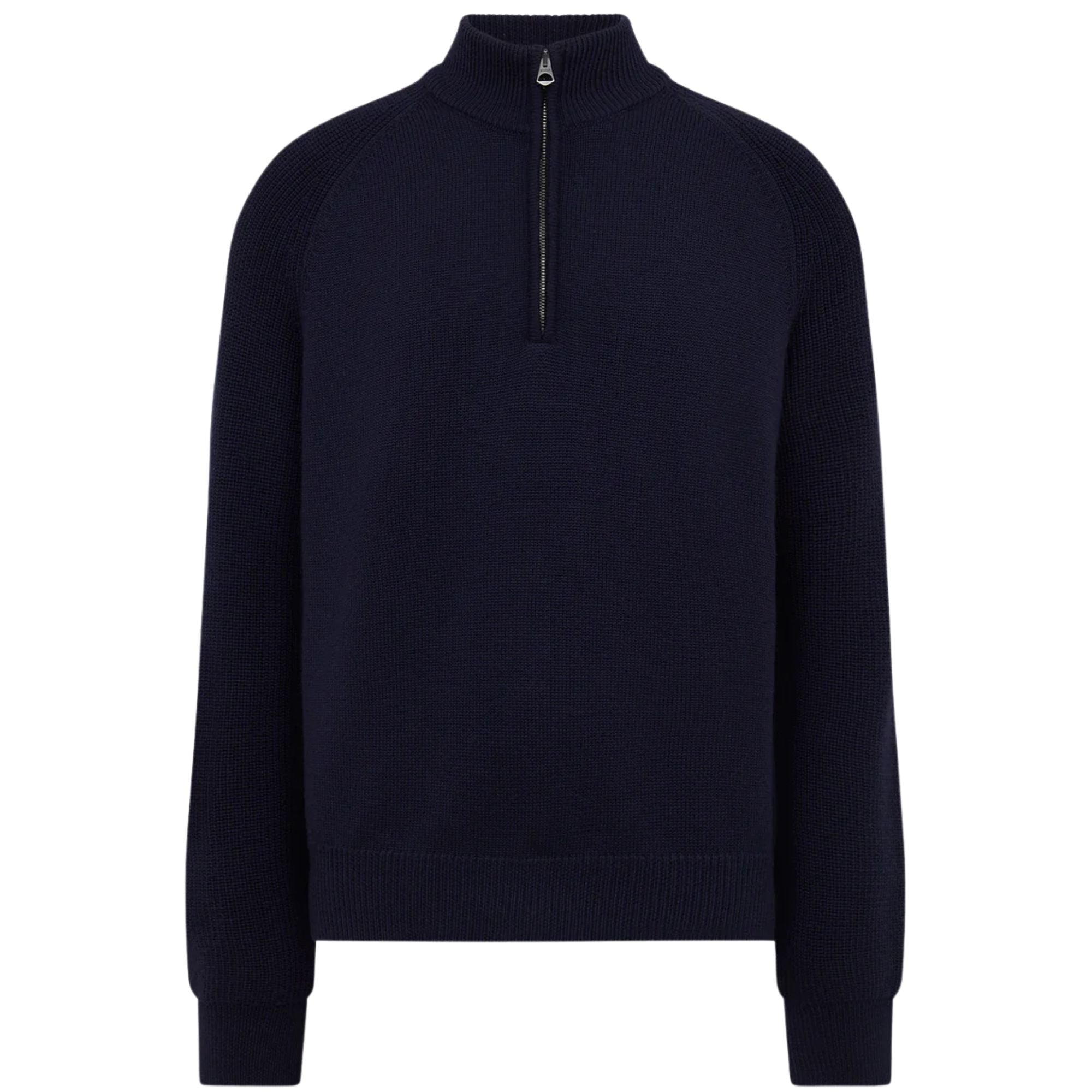 Belstaff Aspect Quarter Zip Jumper - Dark Ink