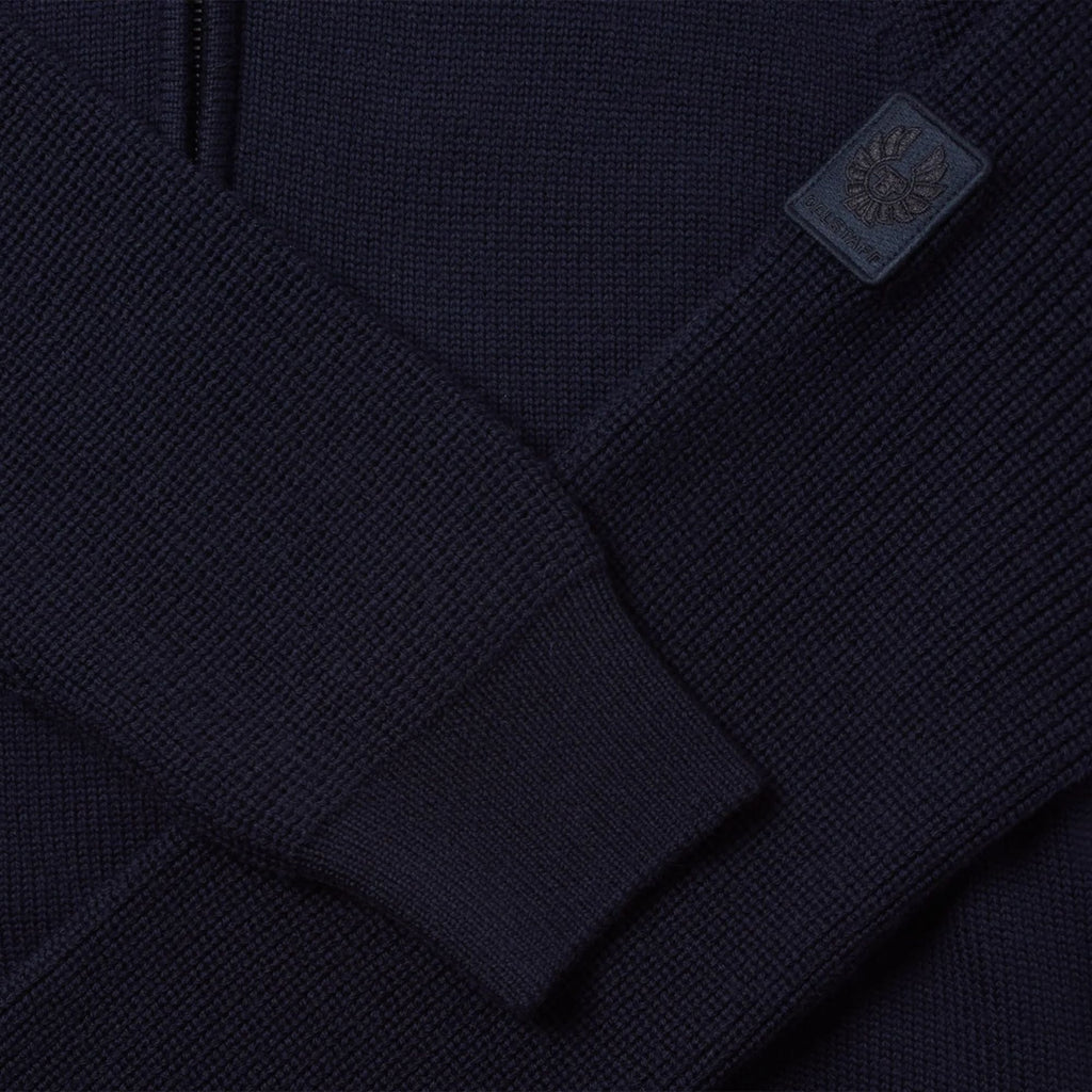 Belstaff Aspect Quarter Zip Jumper - Dark Ink