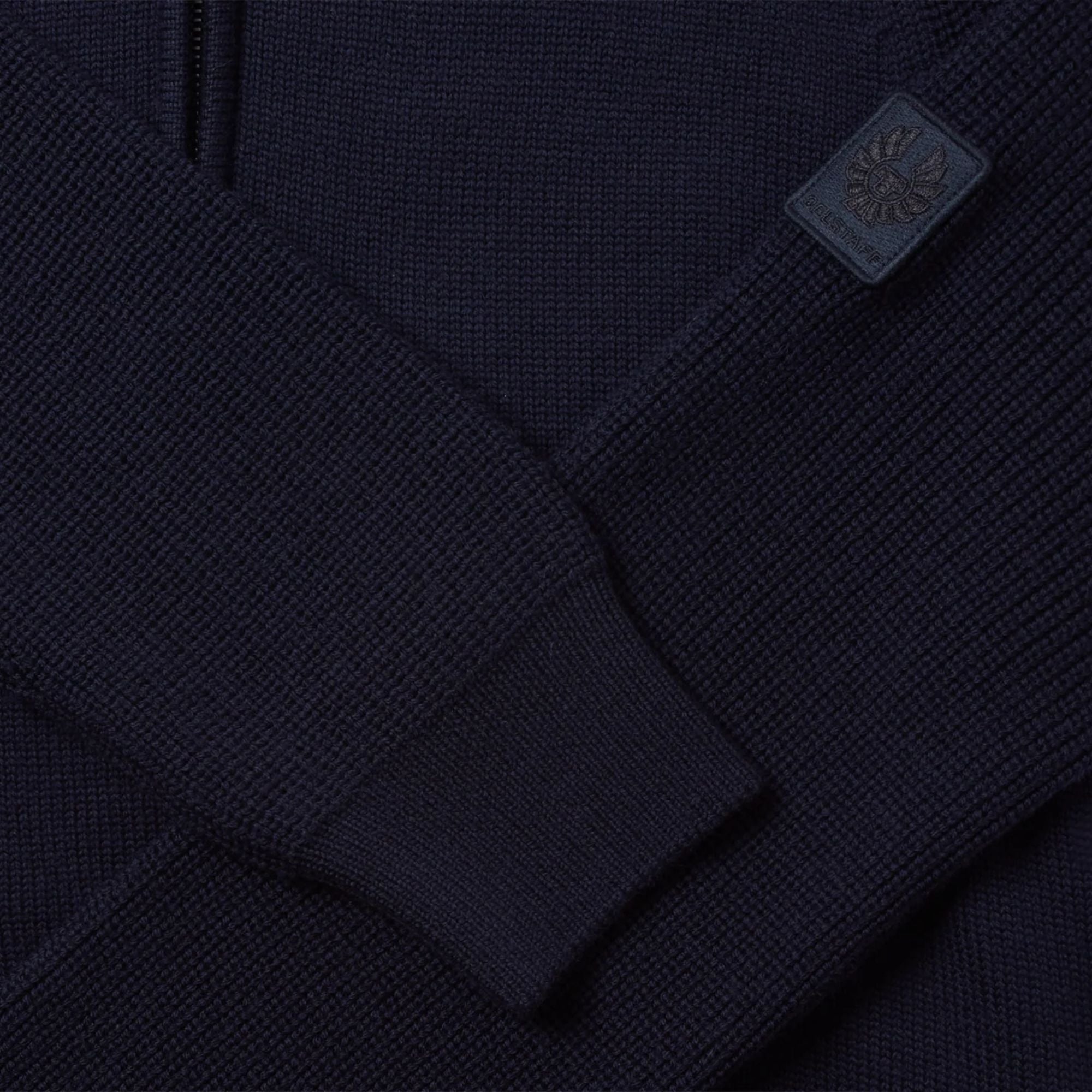 Belstaff Aspect Quarter Zip Jumper - Dark Ink