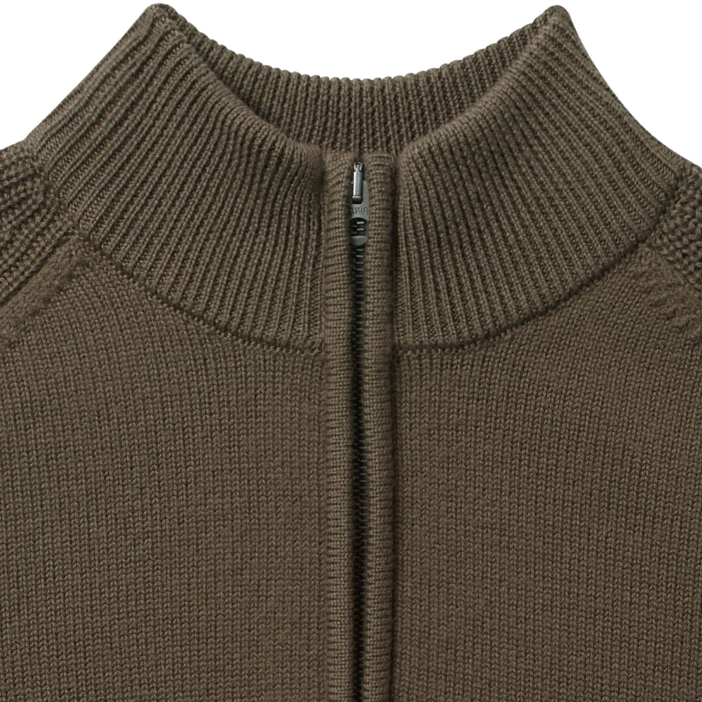 Belstaff Aspect Quarter Zip Jumper - Major Brown