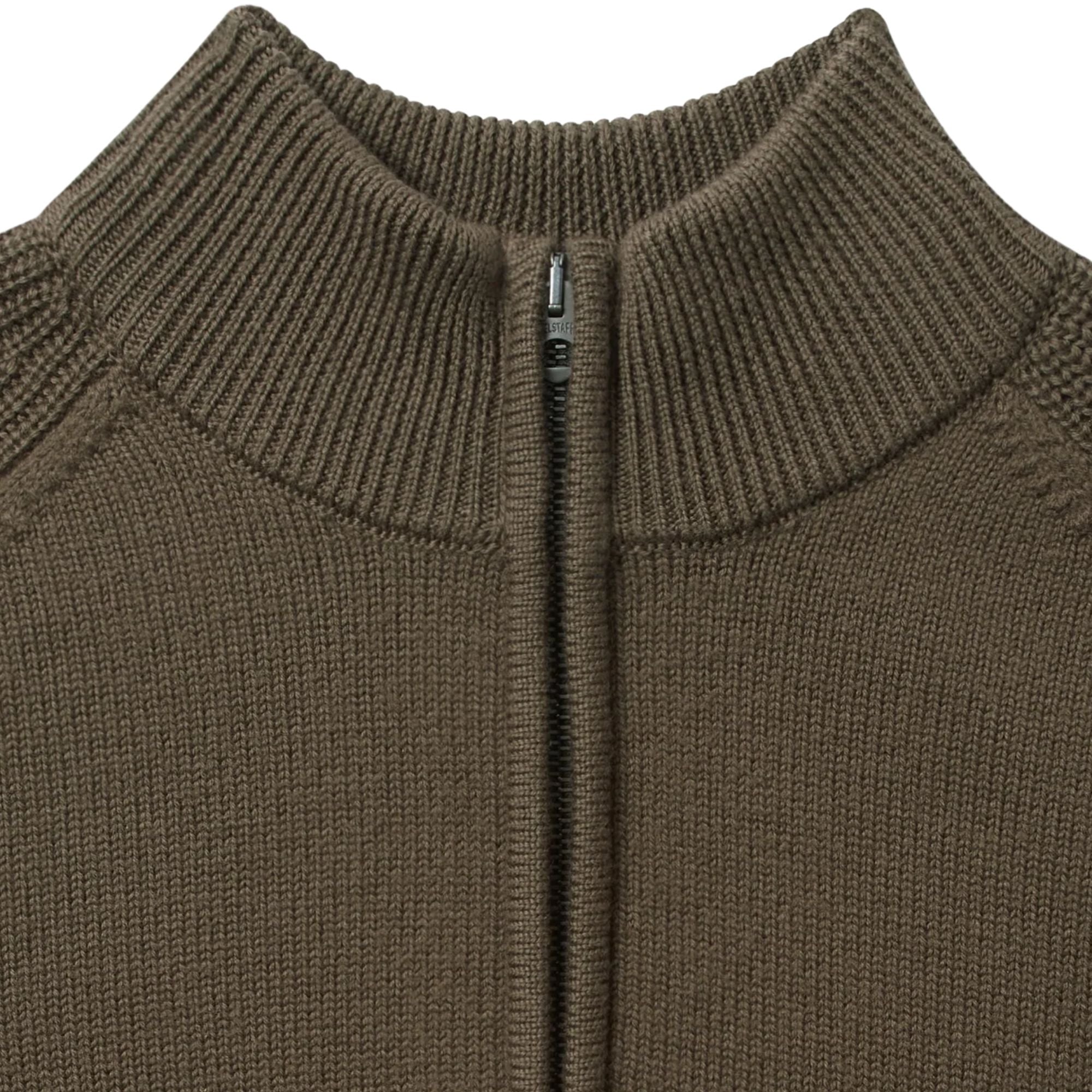 Belstaff Aspect Quarter Zip Jumper - Major Brown