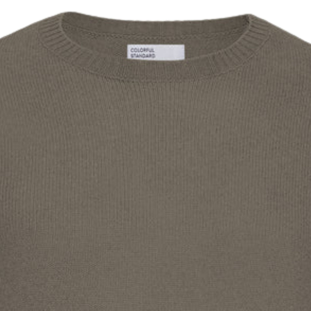Classic Merino Wool Crew - Dusty Olive