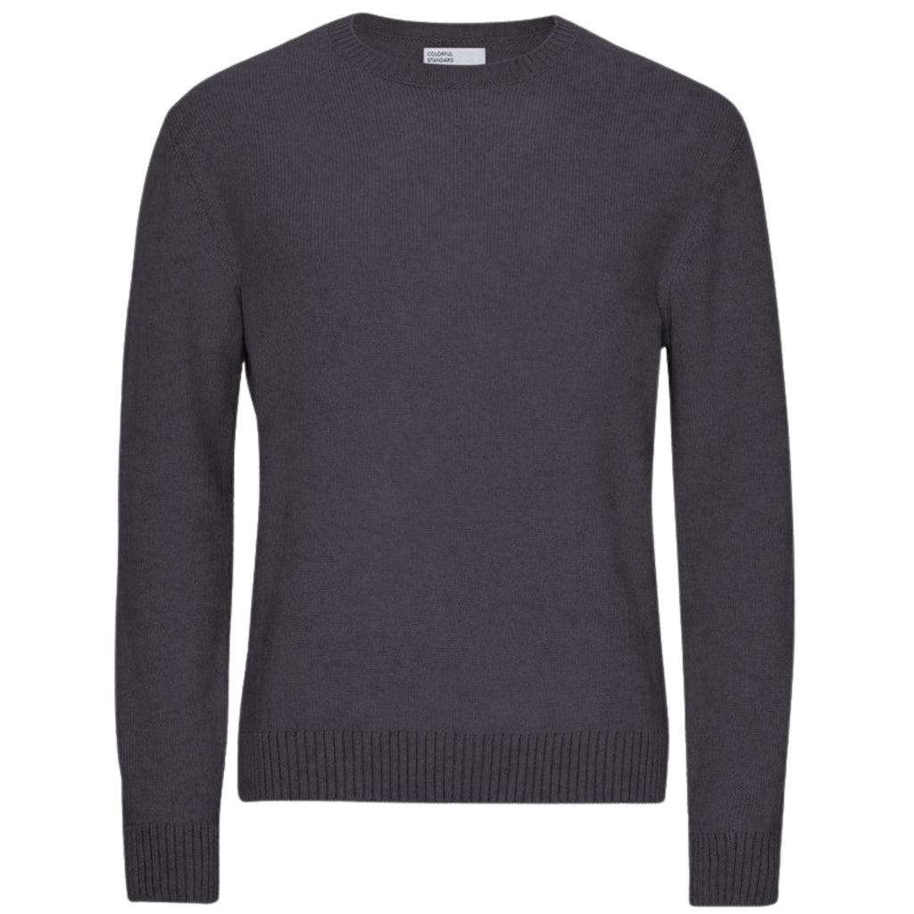 Classic Merino Wool Crew - Lava Grey