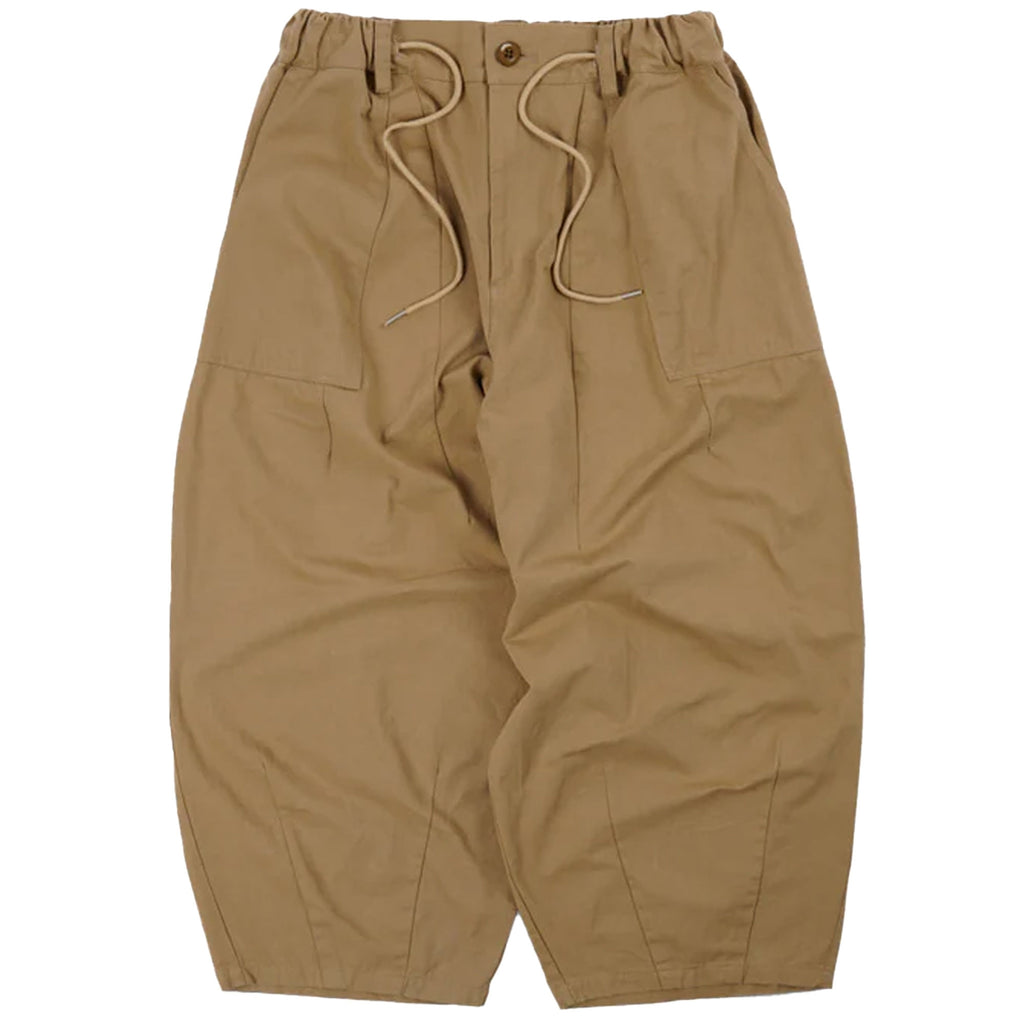 Twill Balloon Pants - Beige