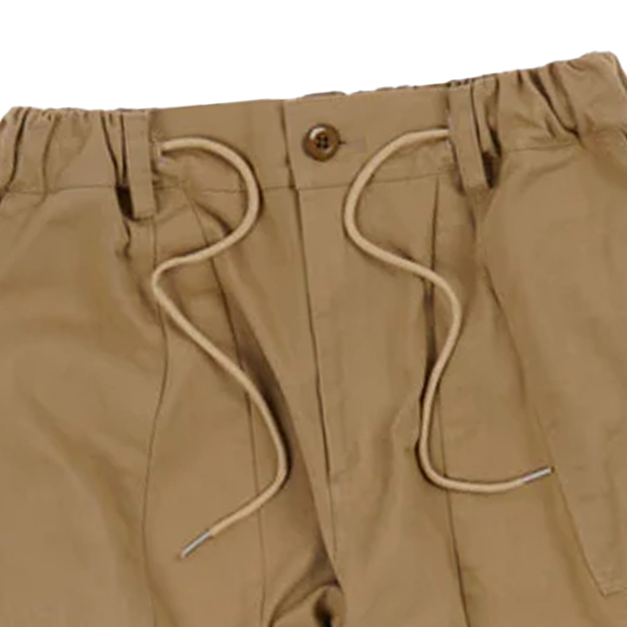 Twill Balloon Pants - Beige