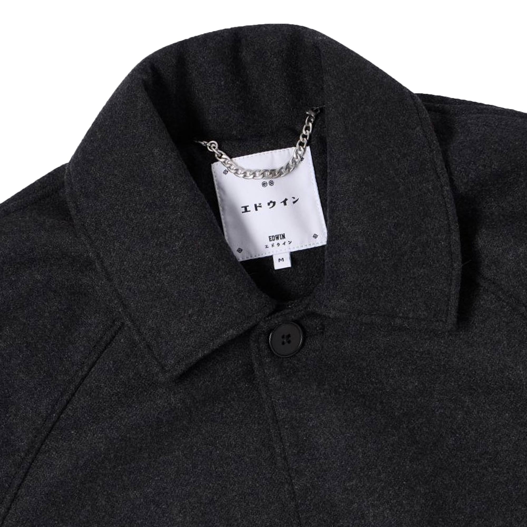 Edwin Mac Wool Coat - Dark Grey