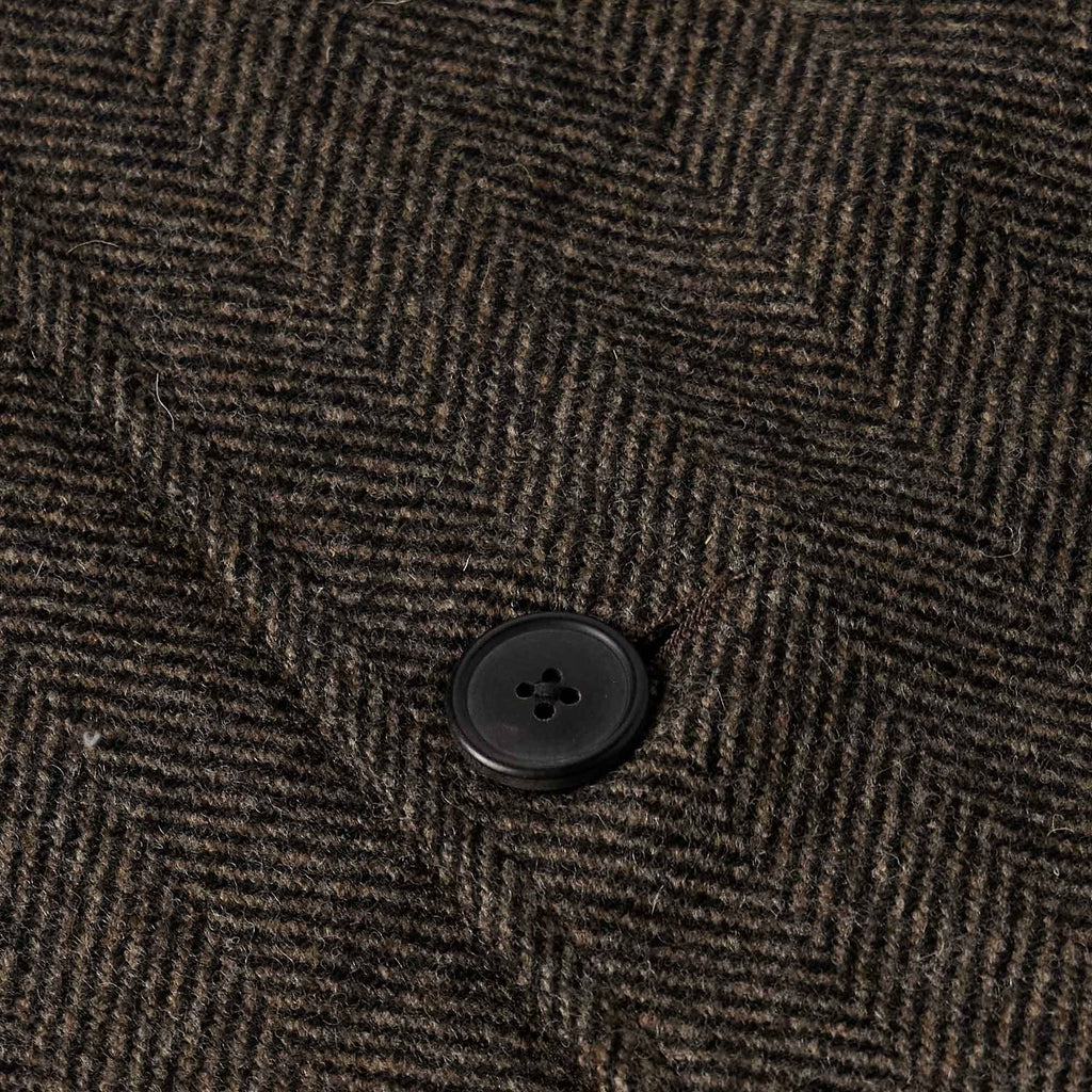 Labura Herringbone Virgin Wool Jacket - Brown