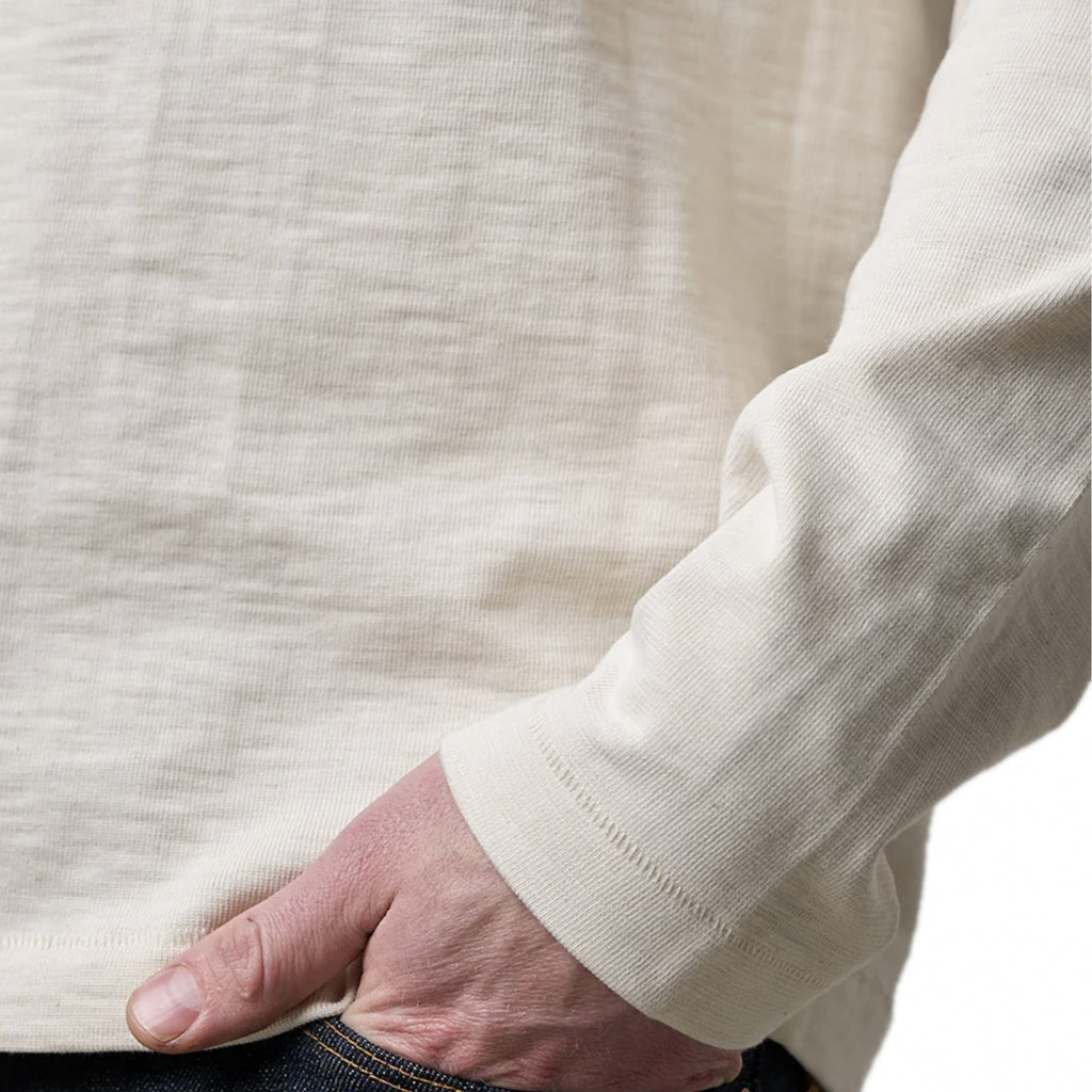 2S18 Loopwheeled Relaxed Fit Heavyweight Long Sleeve - Natural