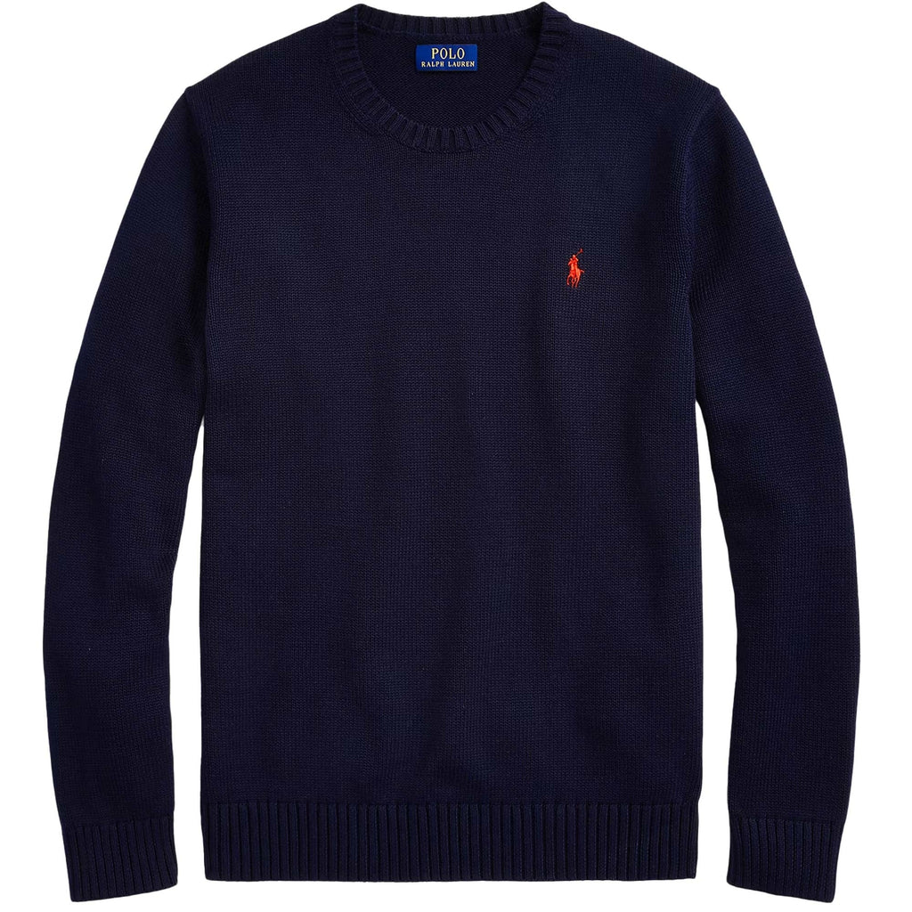 Cotton Crewneck Jumper - Hunter Navy