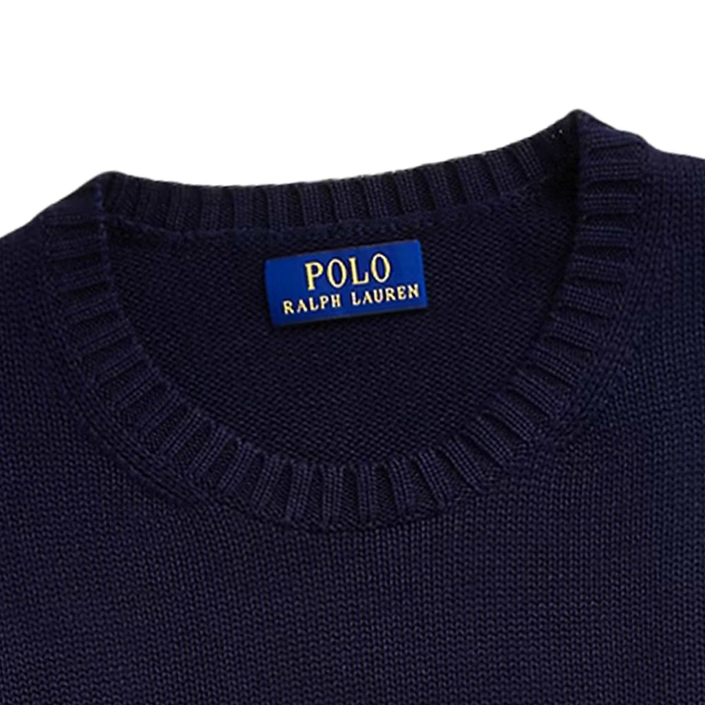 Cotton Crewneck Jumper - Hunter Navy