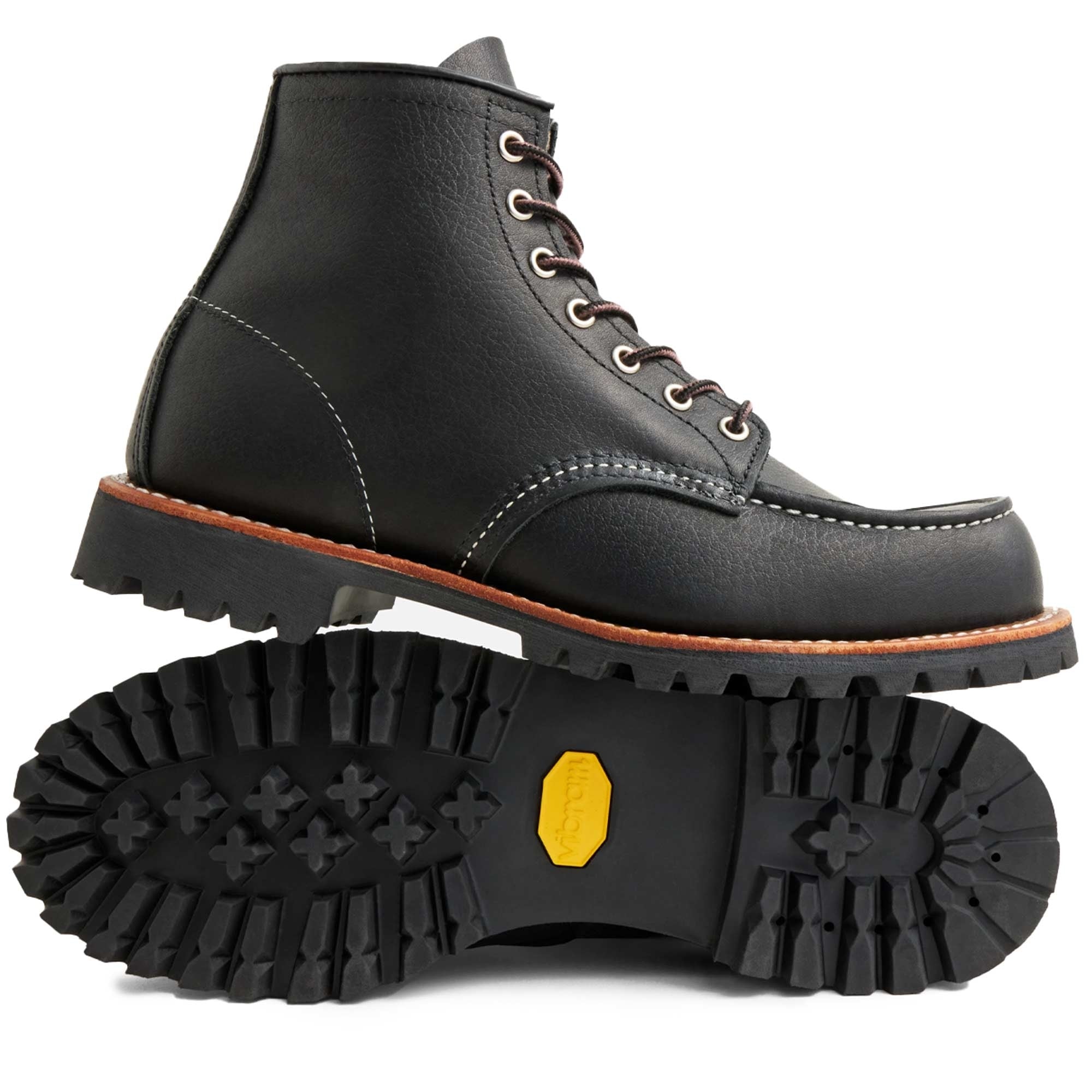 Roughneck Moc Toe Work Boots - Black