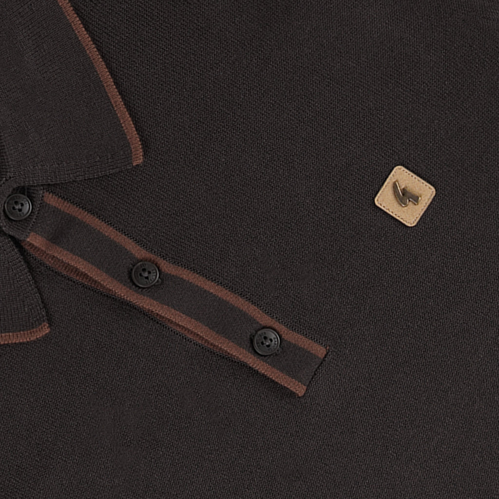 Gabicci Vintage Lineker Polo Shirt - Clove