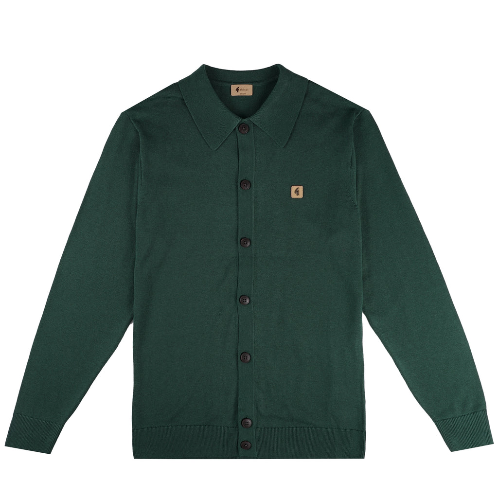 Gabicci Vintage Azima Button Through Polo Shirt - Ivy