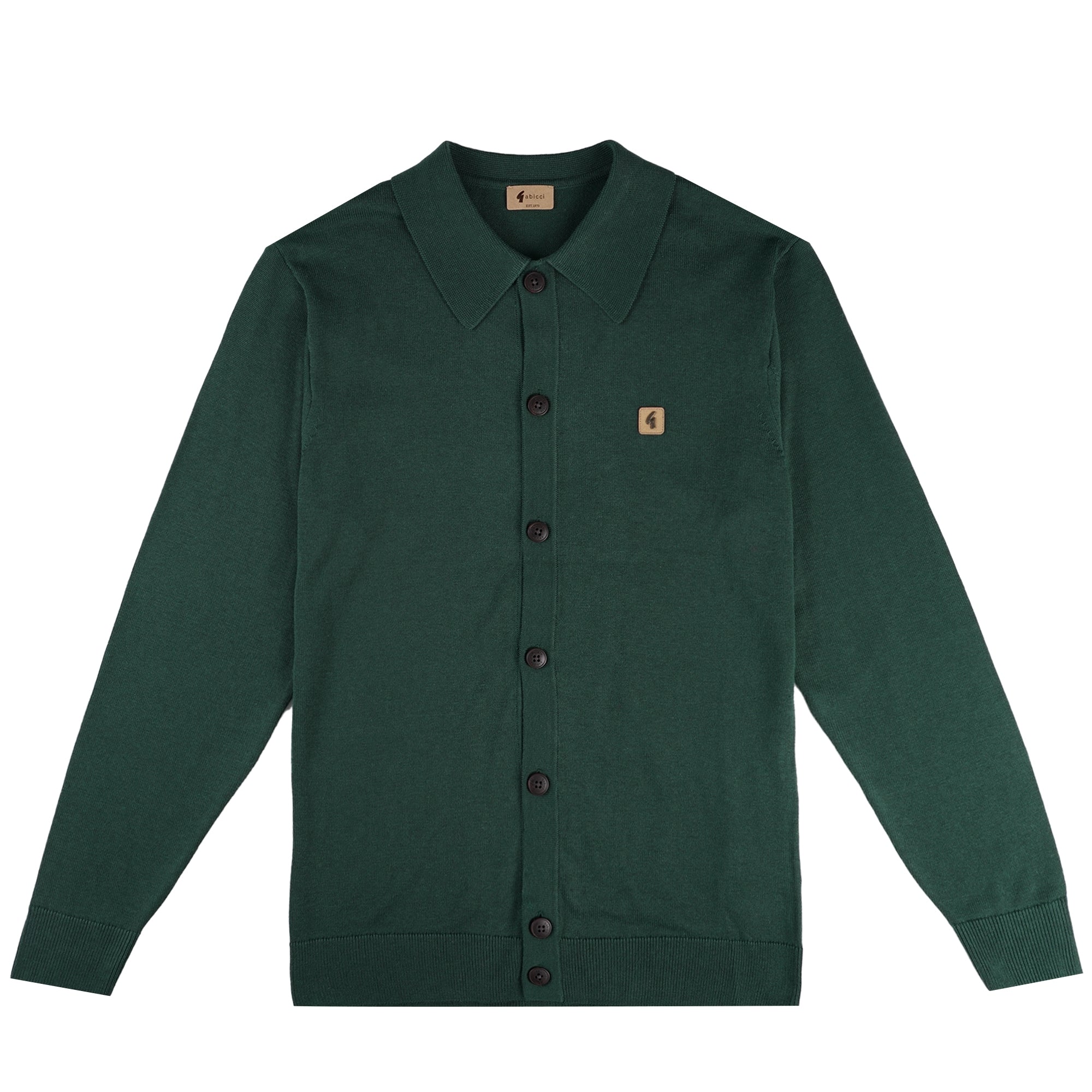Gabicci Vintage Azima Button Through Polo Shirt - Ivy