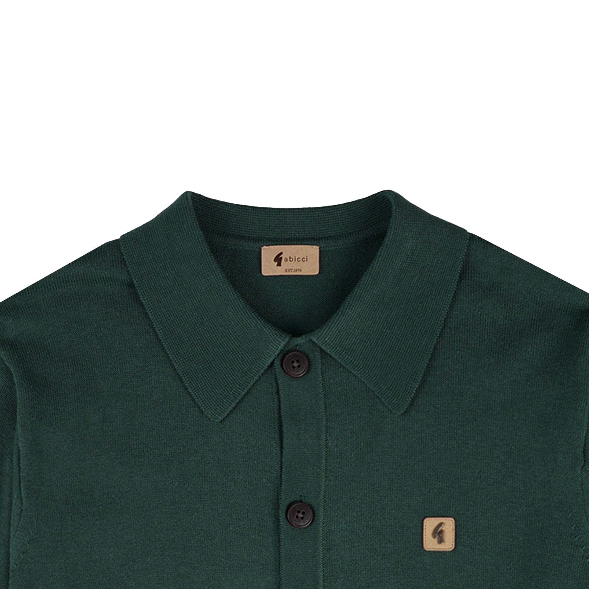 Gabicci Vintage Azima Button Through Polo Shirt - Ivy