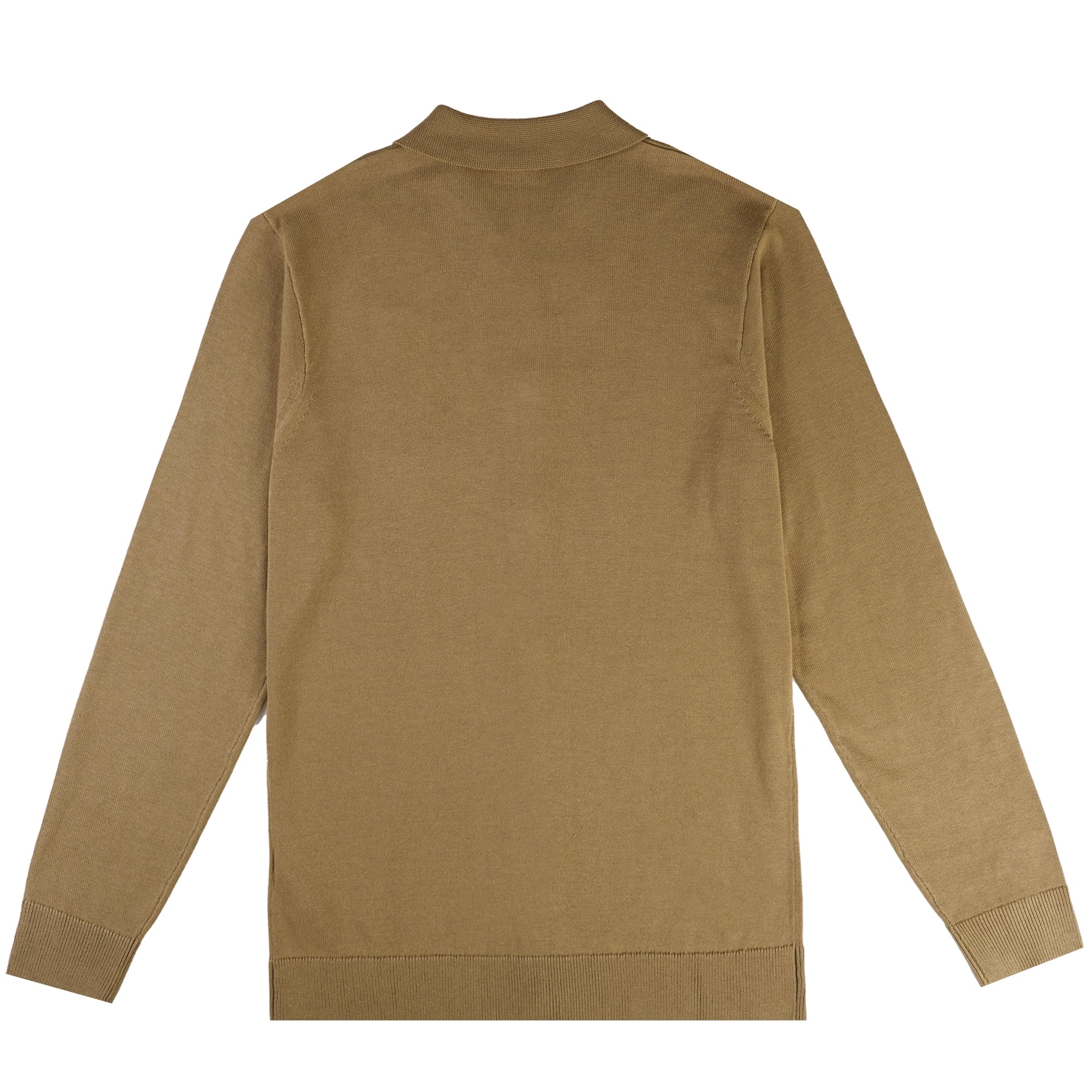 Azima Button Through Polo Shirt - Nutmeg